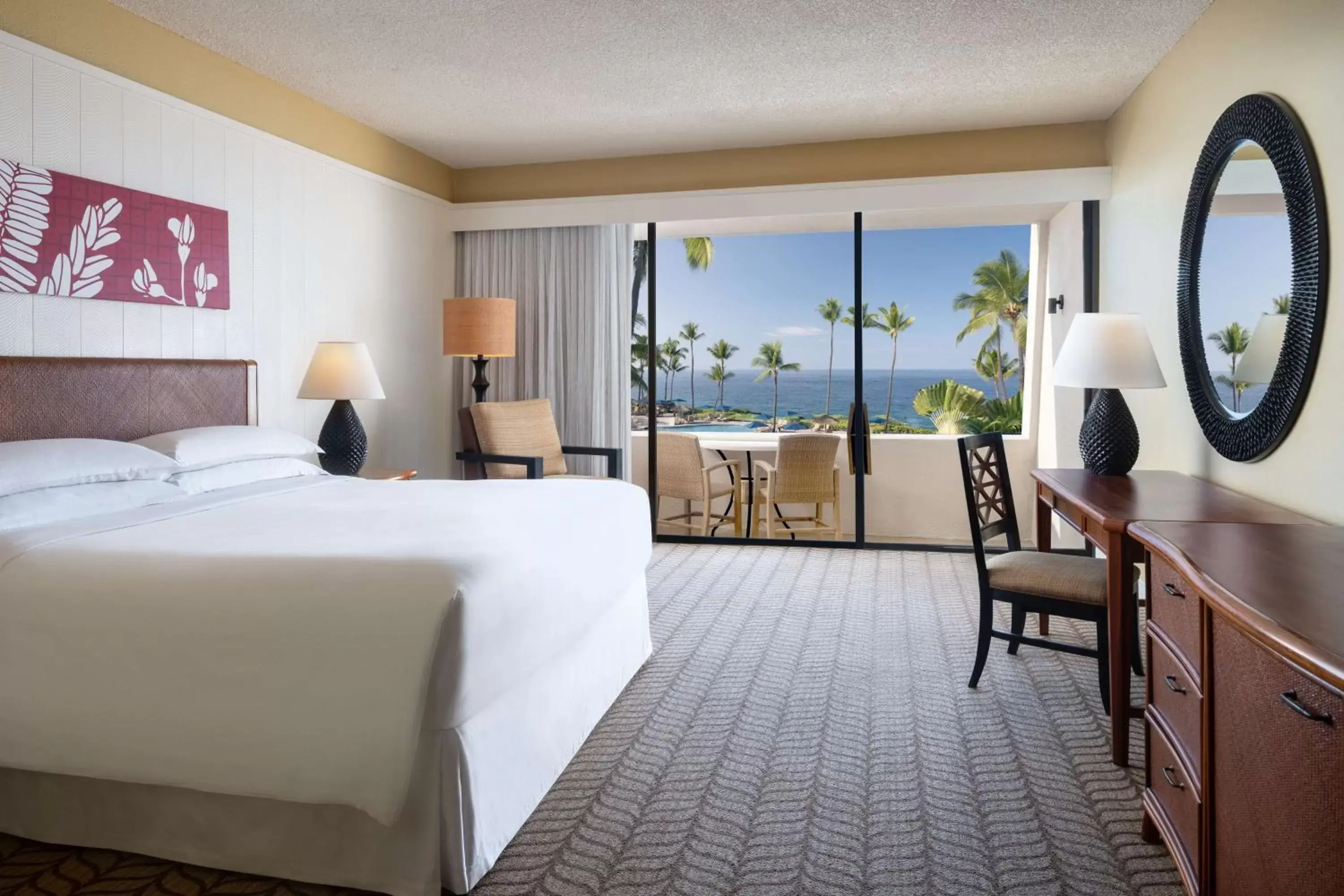 Bedroom in Outrigger Kona Resort and Spa