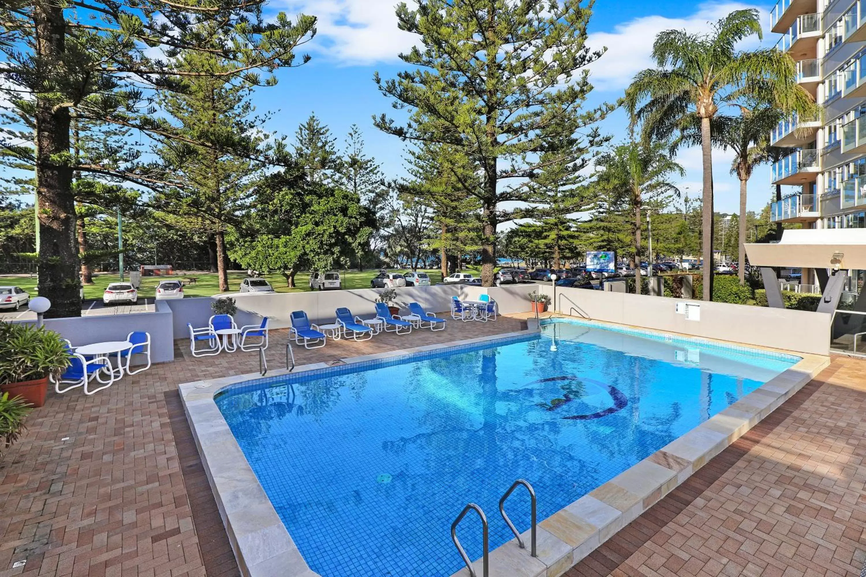 Swimming Pool in Pacific Regis Beachfront Holiday Apartments