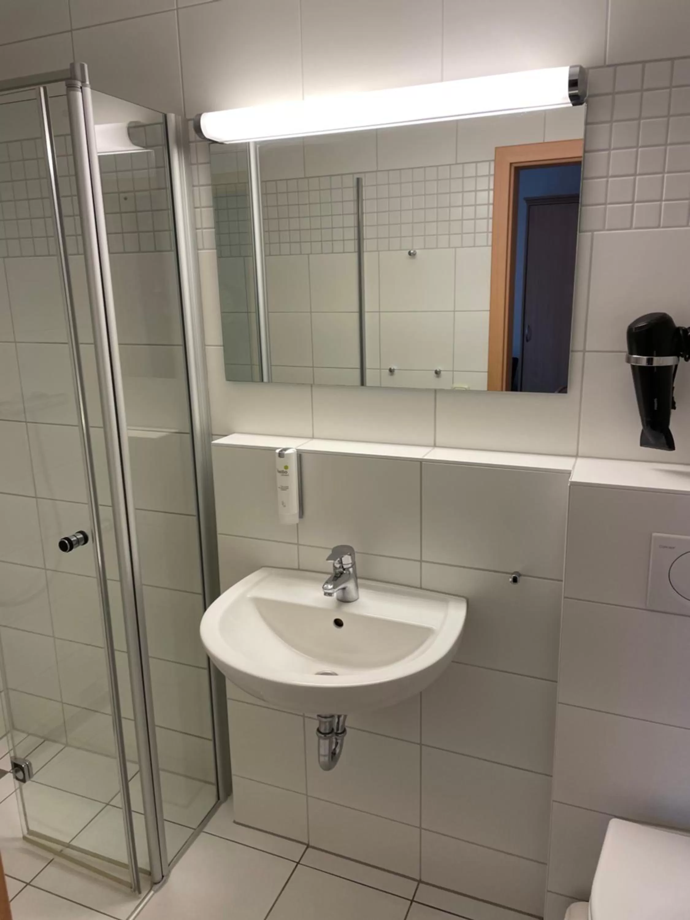 Bathroom in Gästehaus Scharfe Kurve