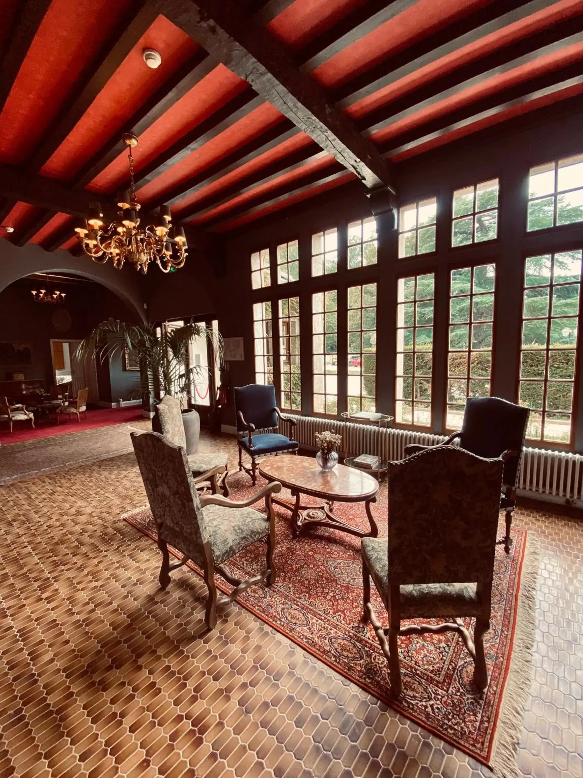 Lobby or reception, Seating Area in Château de Fontager