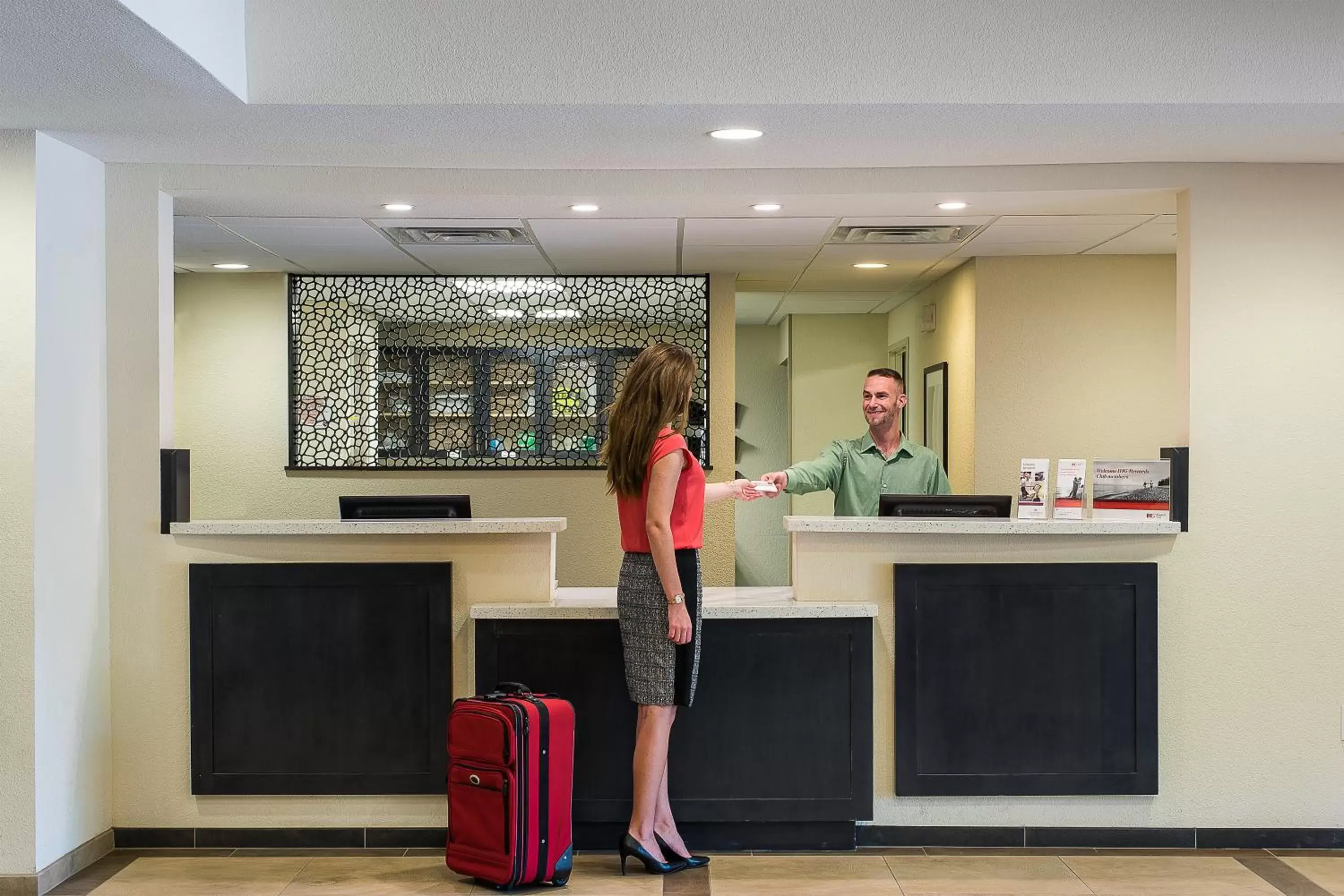 Lobby or reception in Candlewood Suites Bloomington, an IHG Hotel