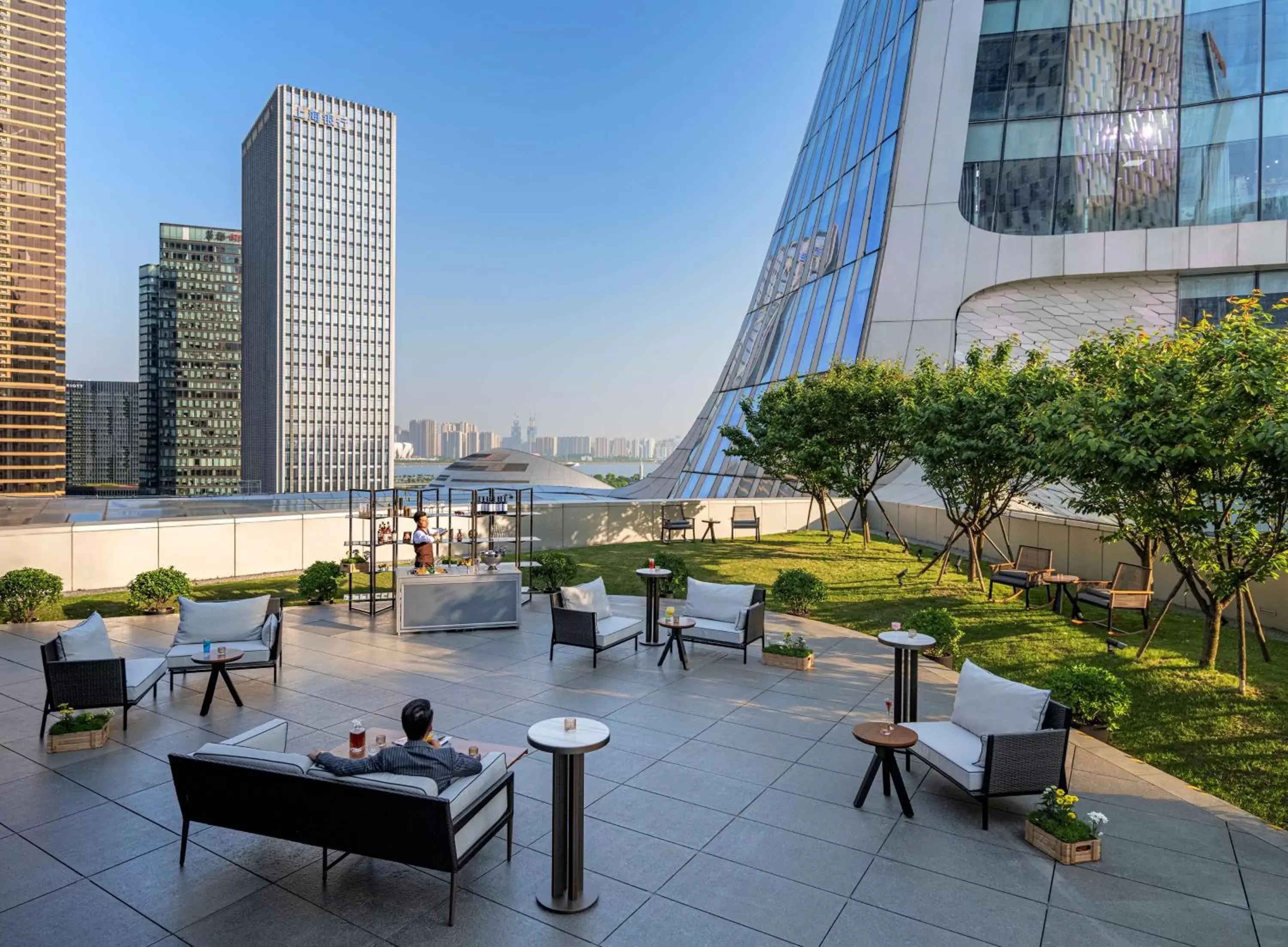 Patio, Restaurant/Places to Eat in Conrad Hangzhou