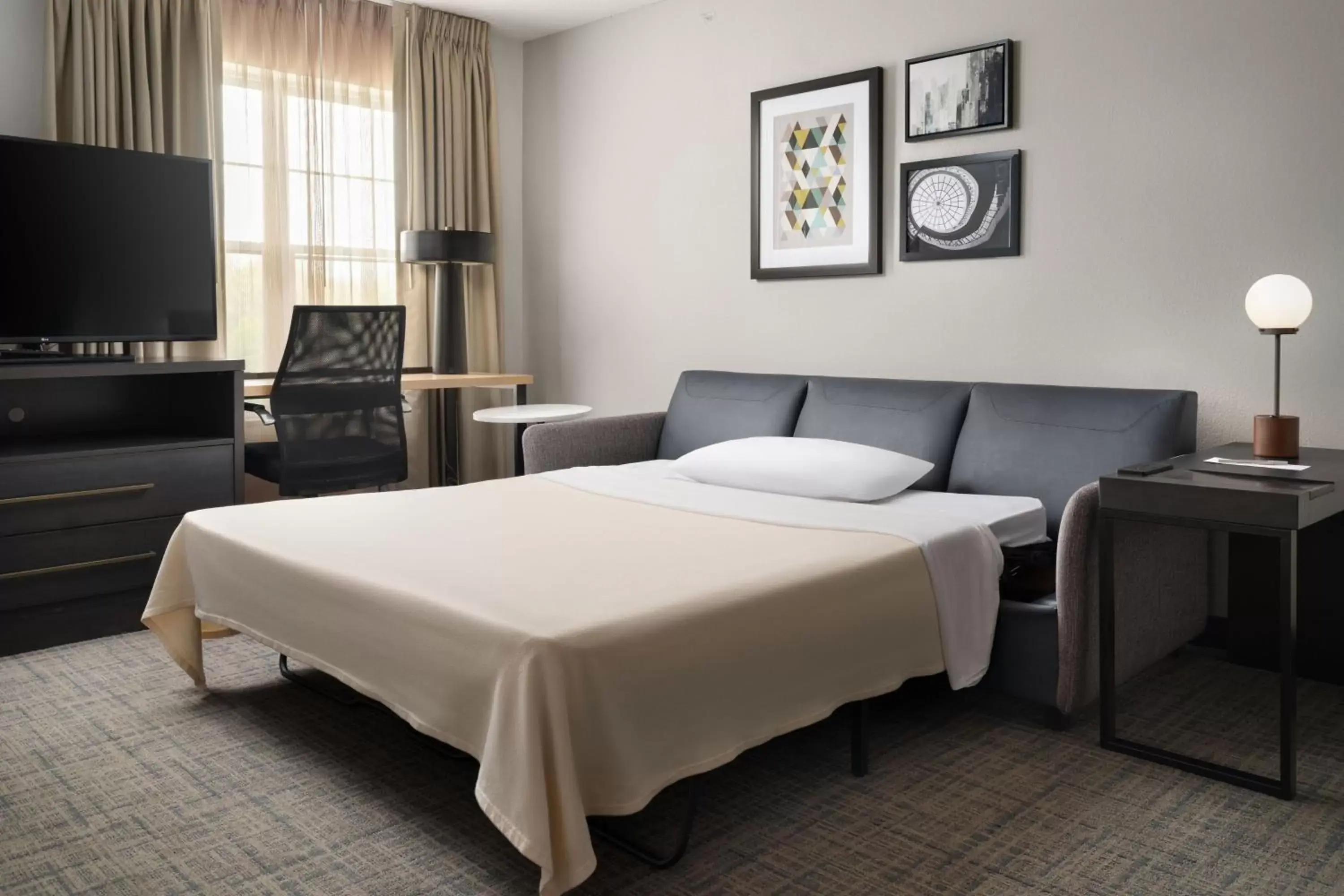 Living room, Bed in Residence Inn Mount Olive At International Trade Center