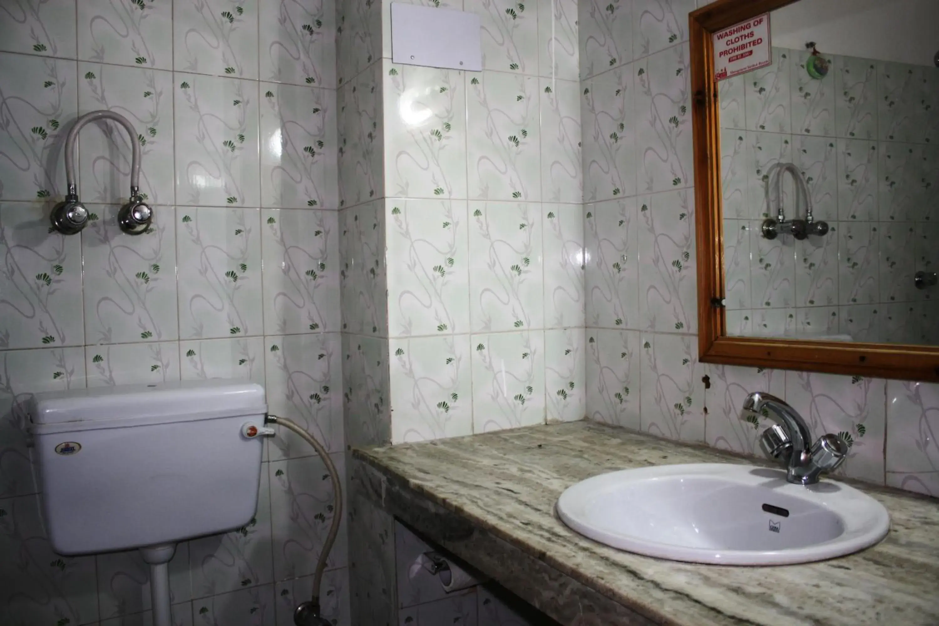 Bathroom in Sarthak Resorts-Reside in Nature with Best View, 9 kms from Mall Road Manali