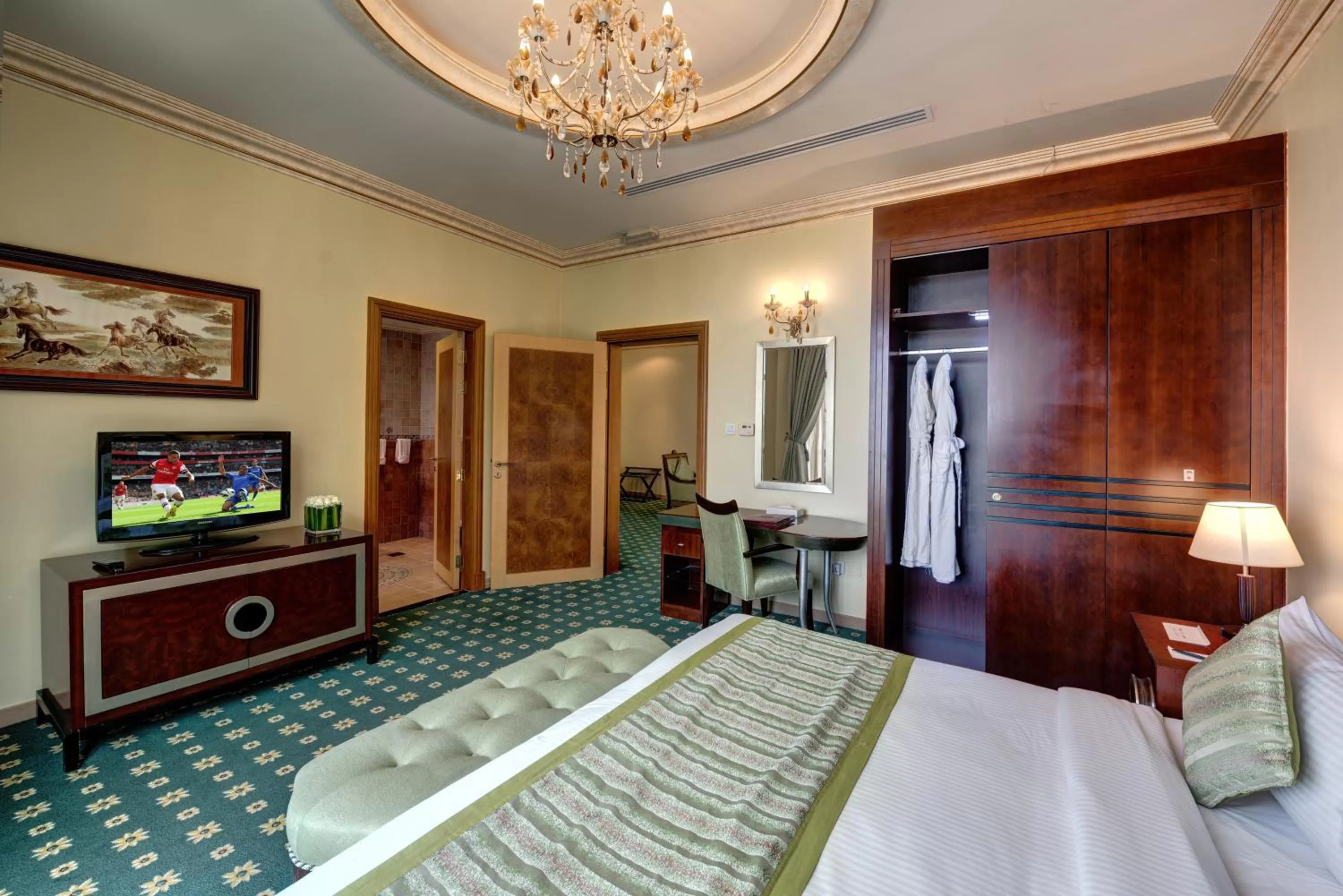 Bathroom, Bed in Sahara Beach Resort & Spa