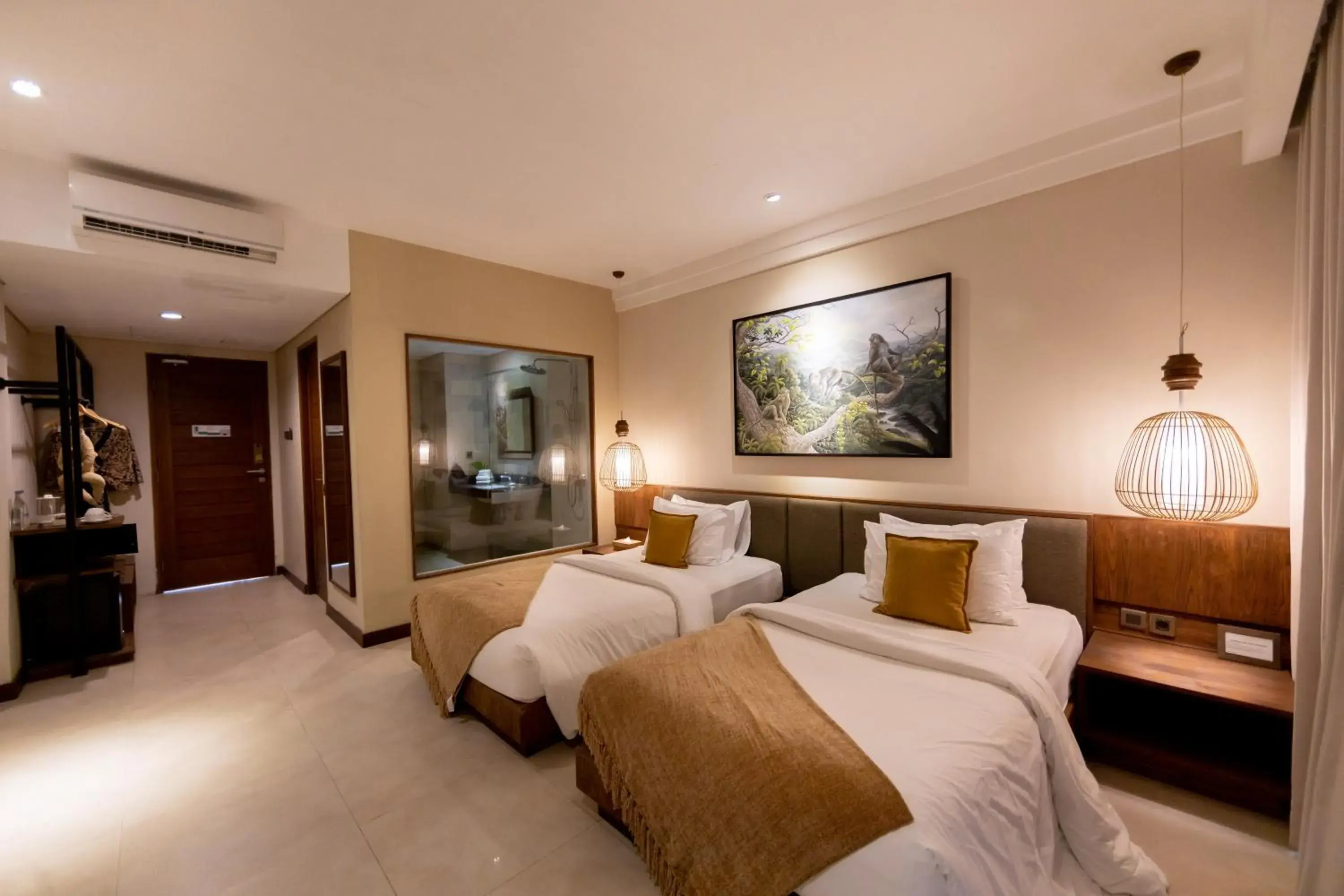 Bed in Anumana Ubud Hotel