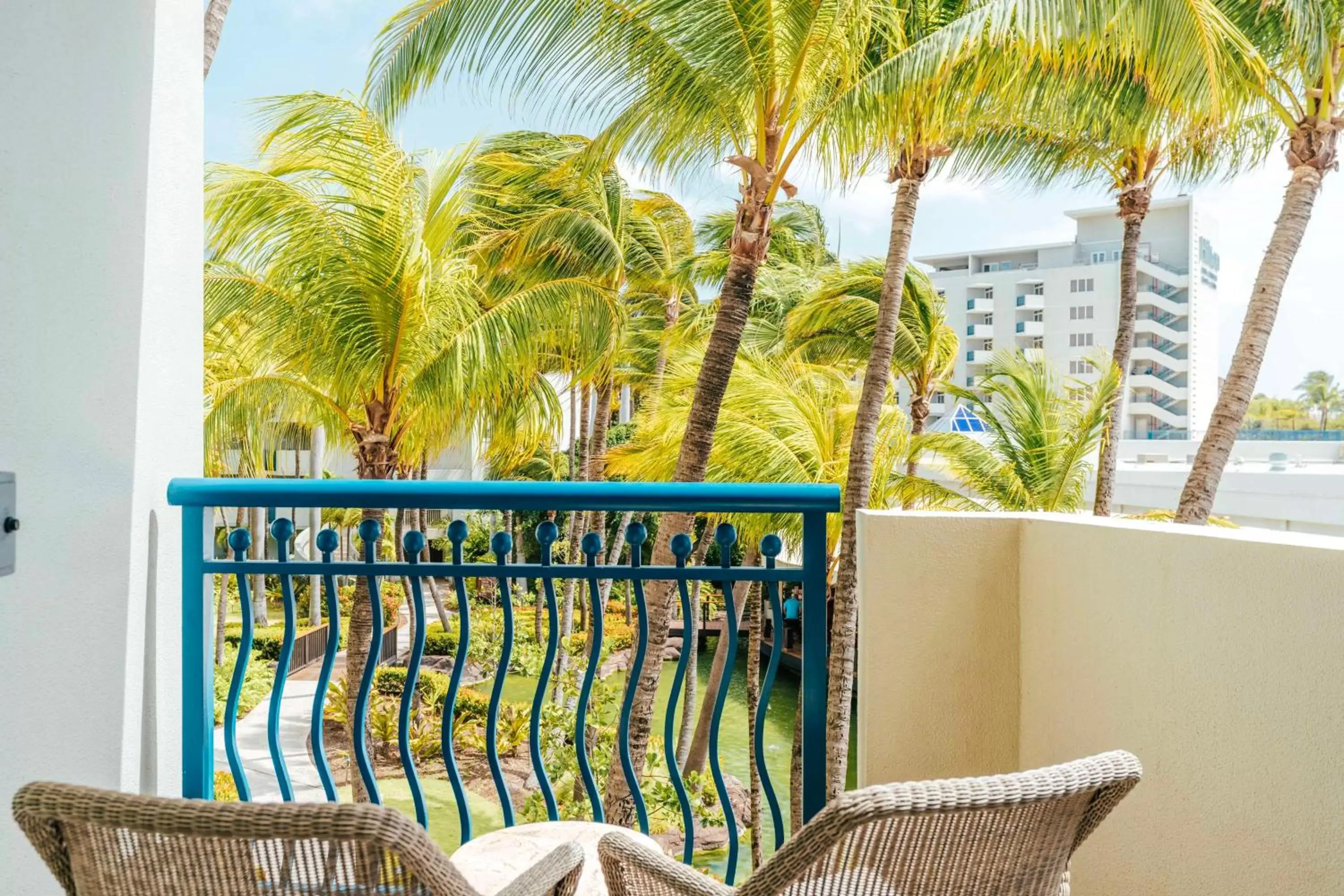View (from property/room), Balcony/Terrace in Hilton Aruba Caribbean Resort & Casino