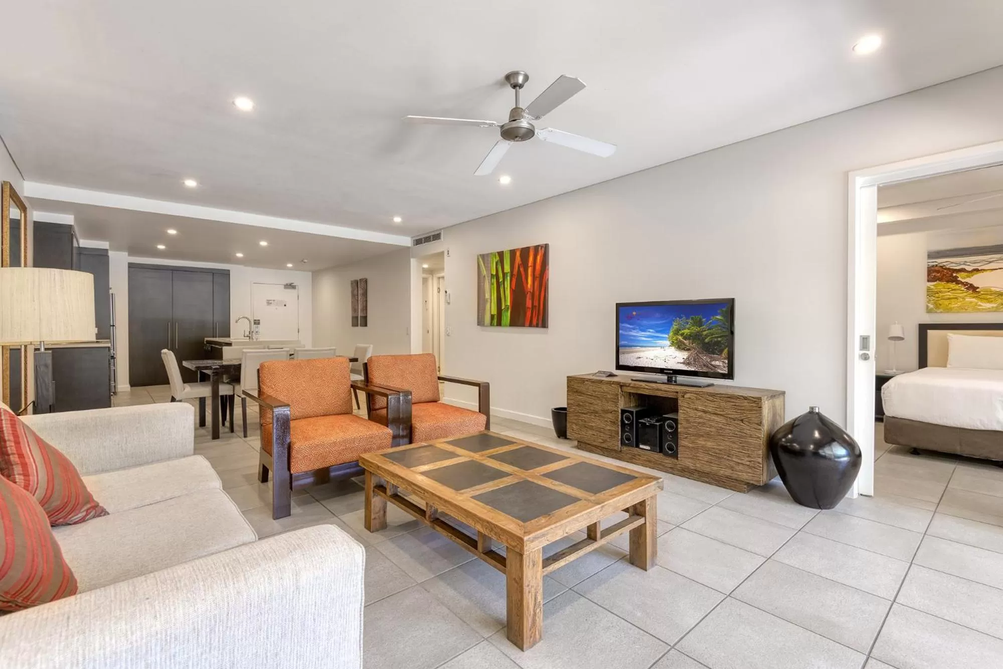 Seating Area in Port Douglas Private Apartments in Temple