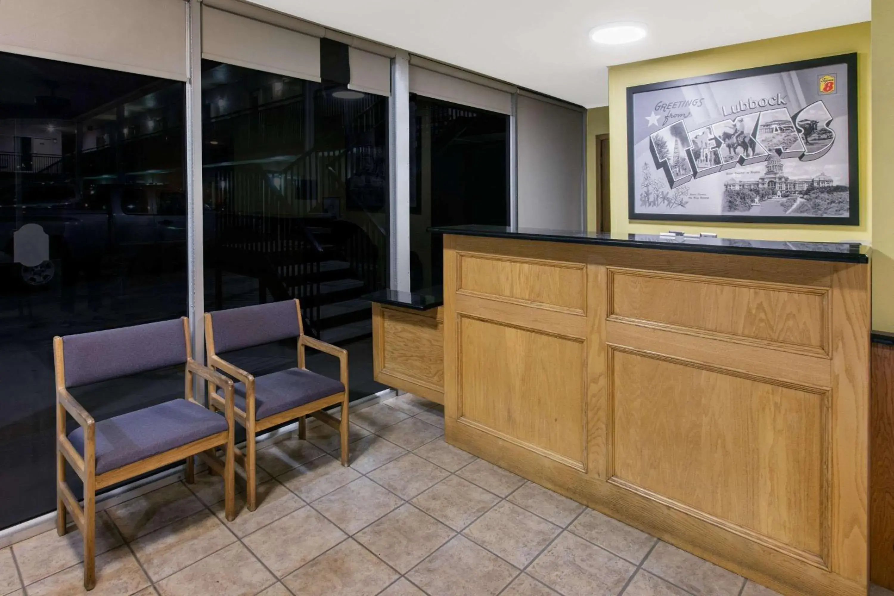 Lobby or reception in Super 8 by Wyndham Lubbock Civic Center North