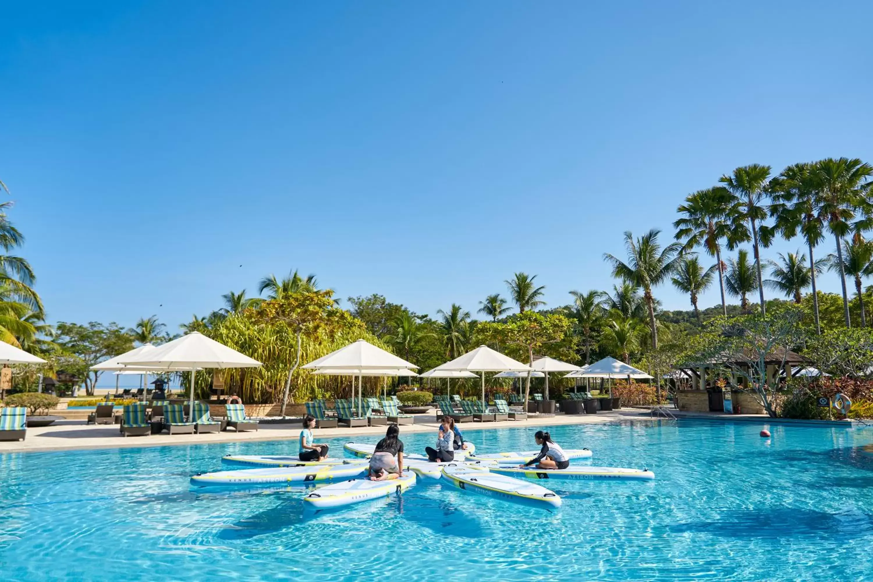 Swimming Pool in Shangri-La Rasa Ria, Kota Kinabalu