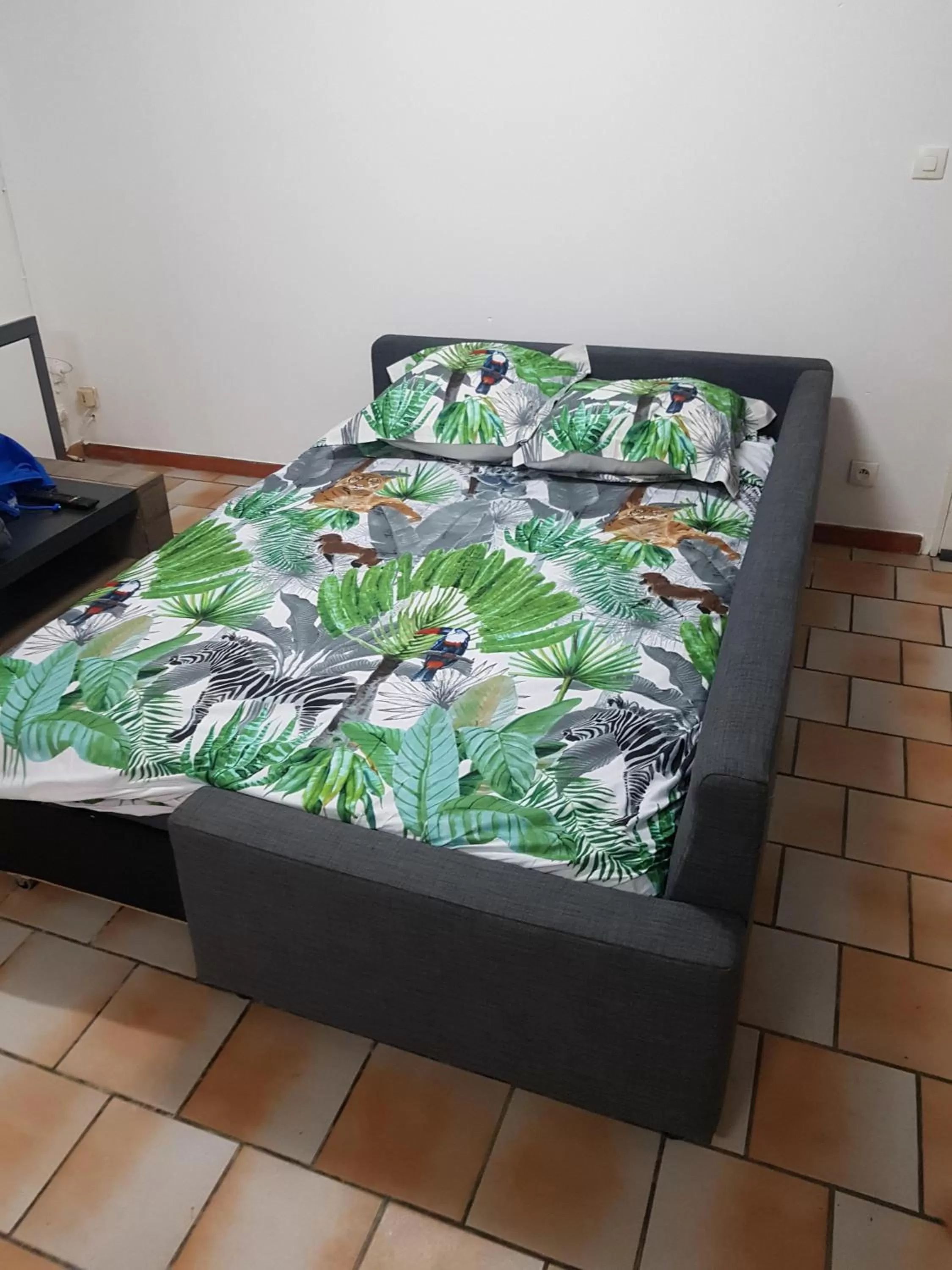 Living room, Bed in Appartement de la Baie