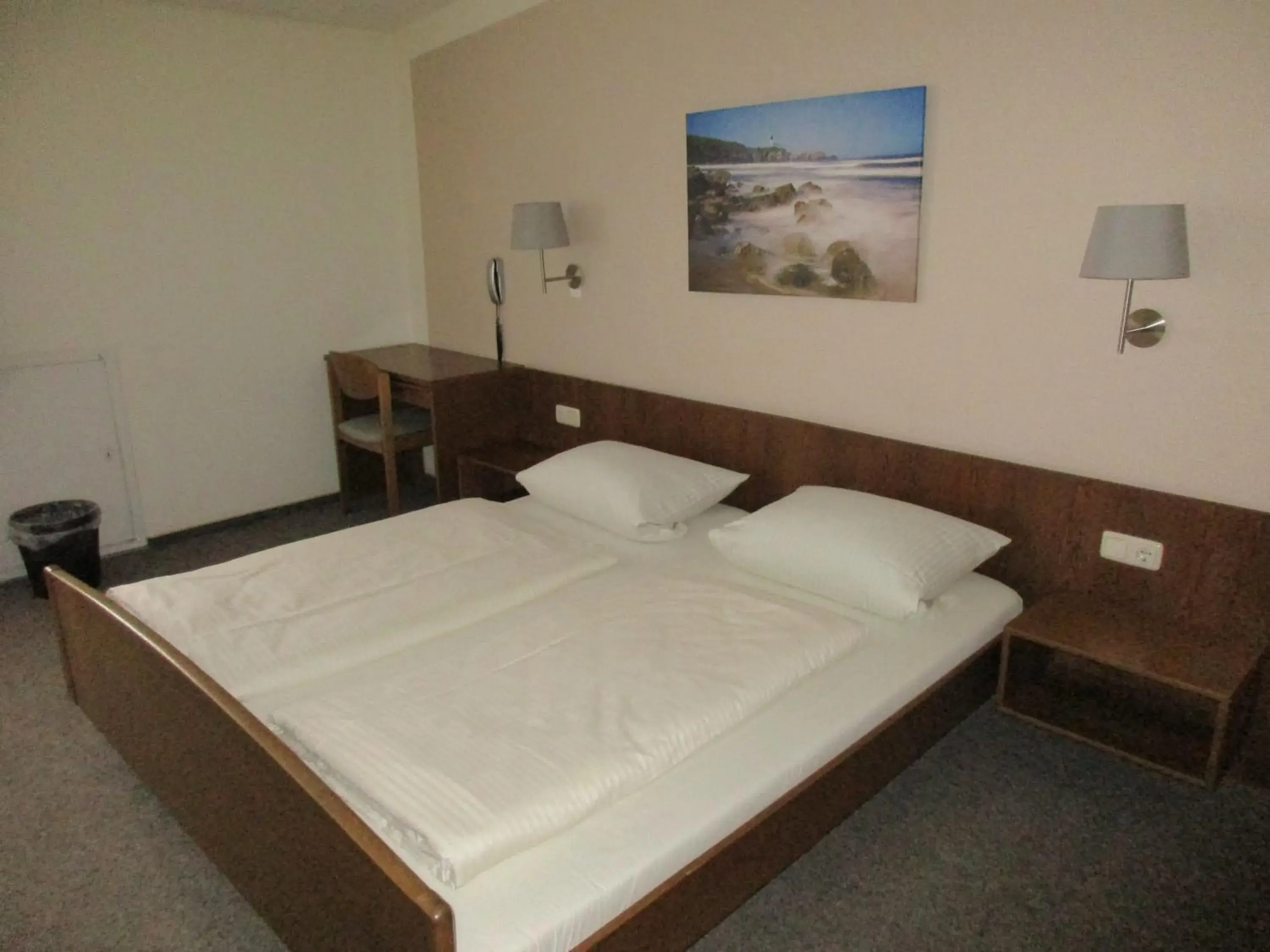 Photo of the whole room, Bed in Hotel Grüner Jäger