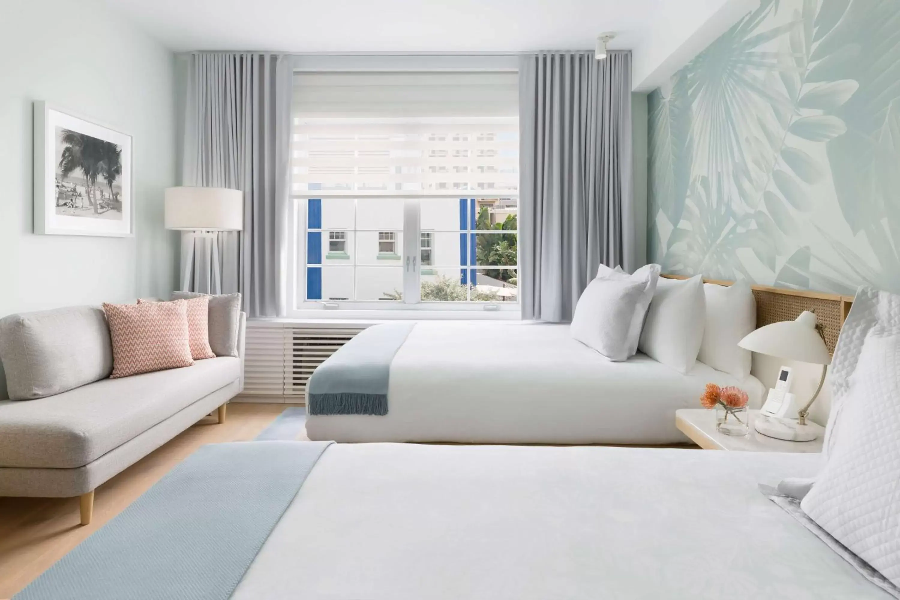 Living room, Bed in The Gabriel Miami South Beach, Curio Collection by Hilton