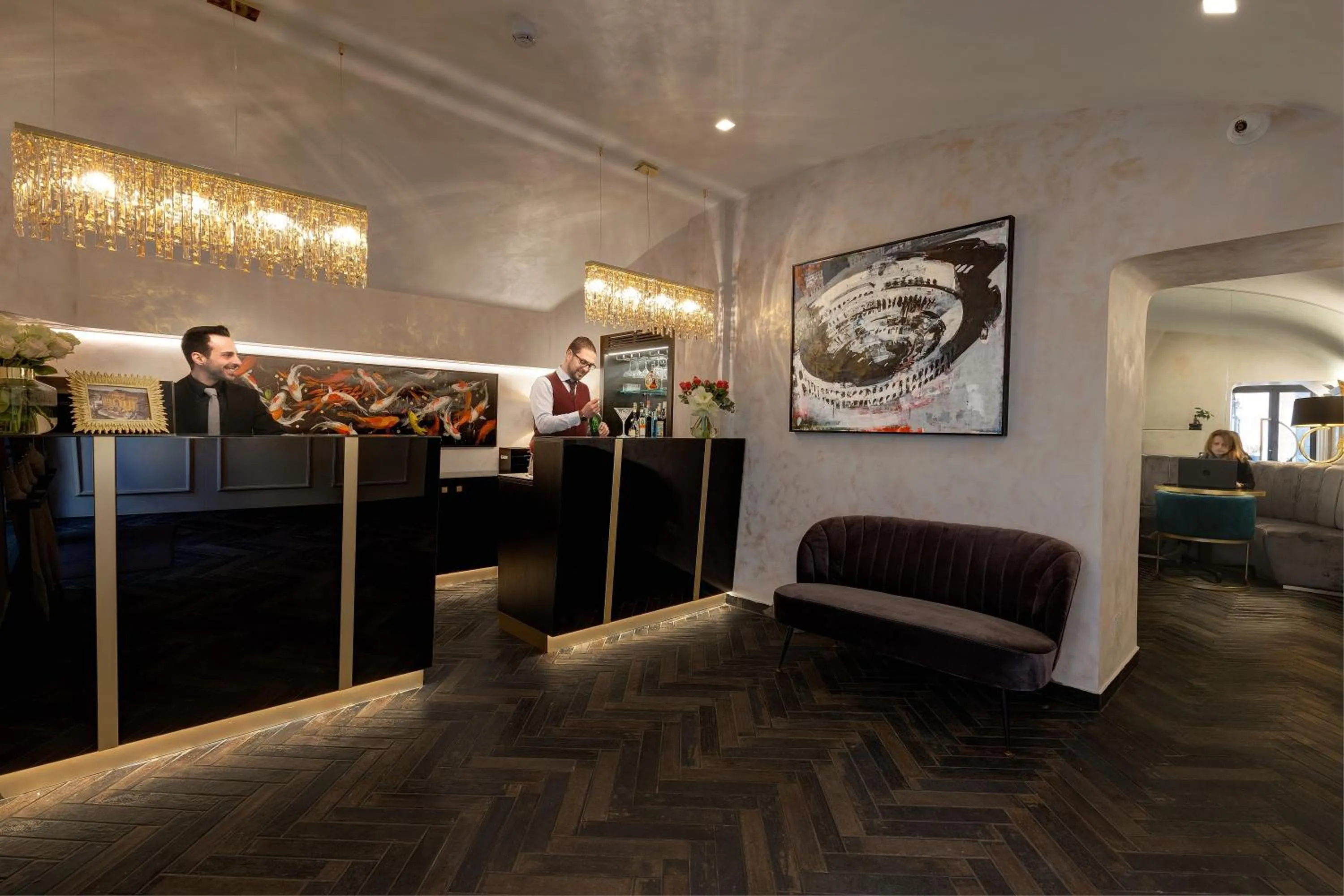 Lobby or reception in Dharma Boutique Hotel & SPA