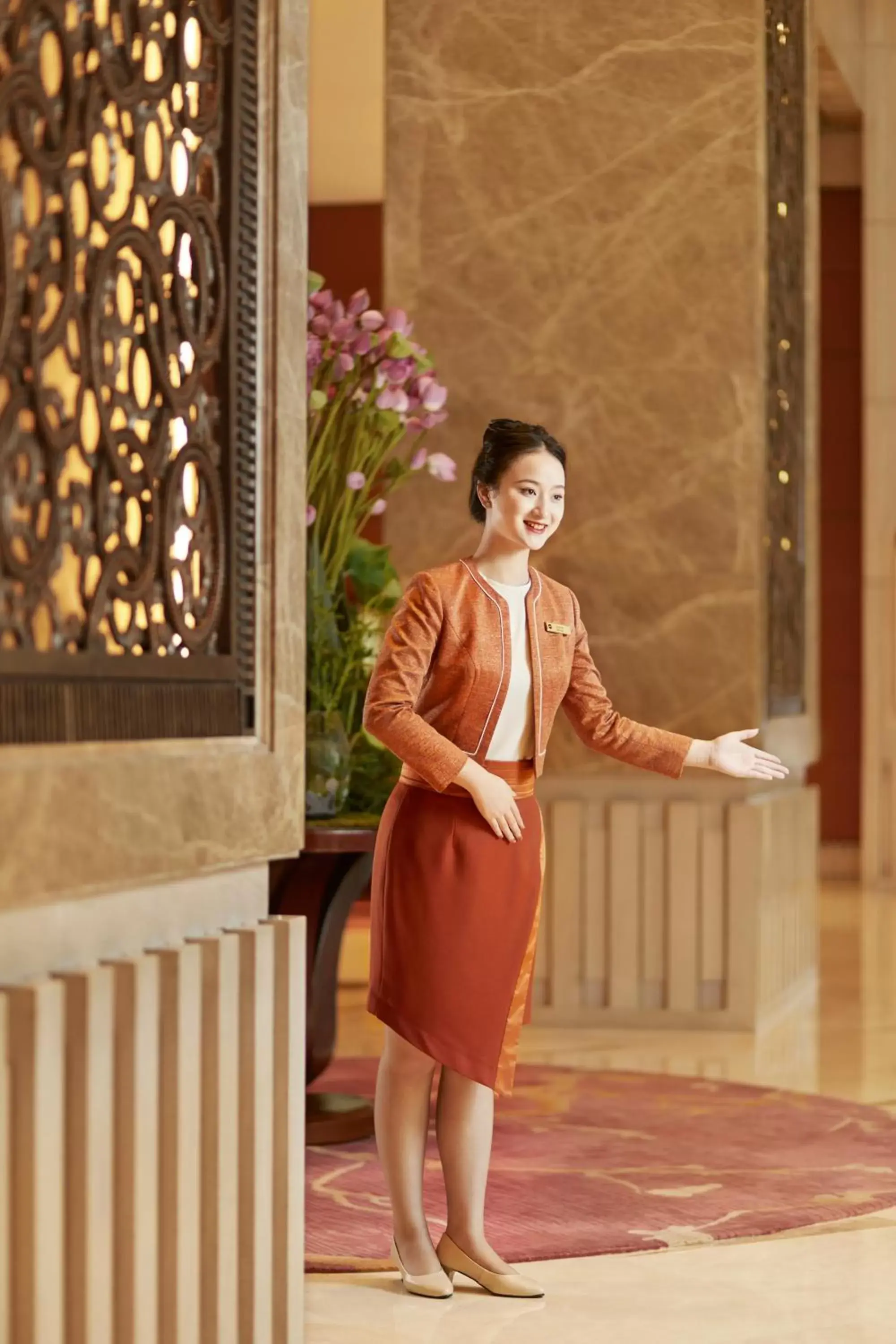 Lobby or reception in Pudong Shangri-La, Shanghai