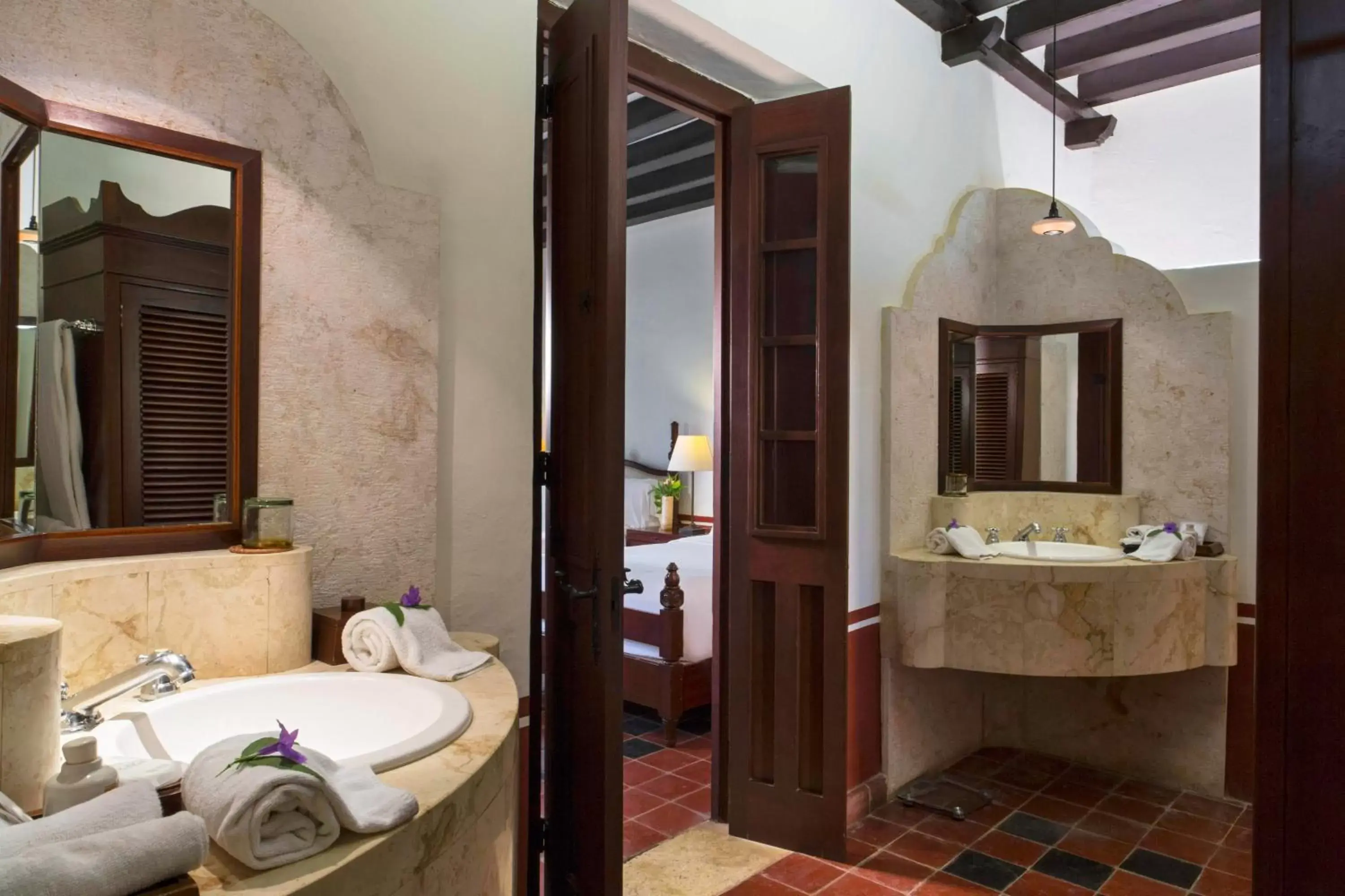 Bathroom in Hacienda Campeche