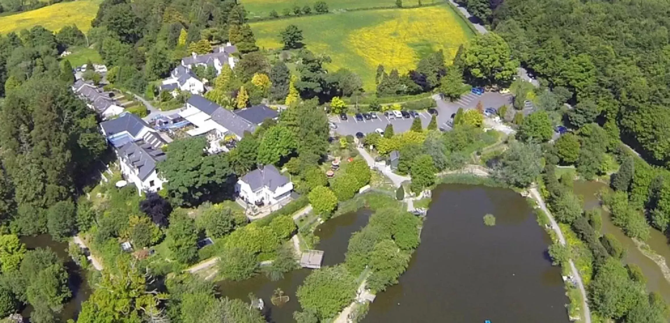 Bird's eye view, Bird's-eye View in Glyn Isa Country House B&B and self catering Lodge