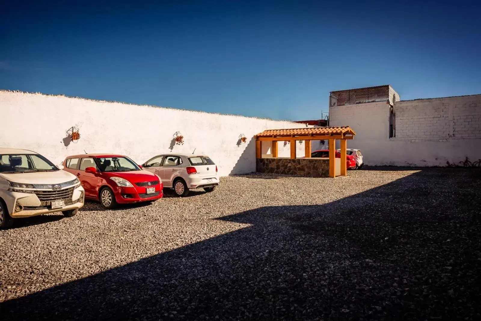 Parking, Property Building in Hotel Azucena