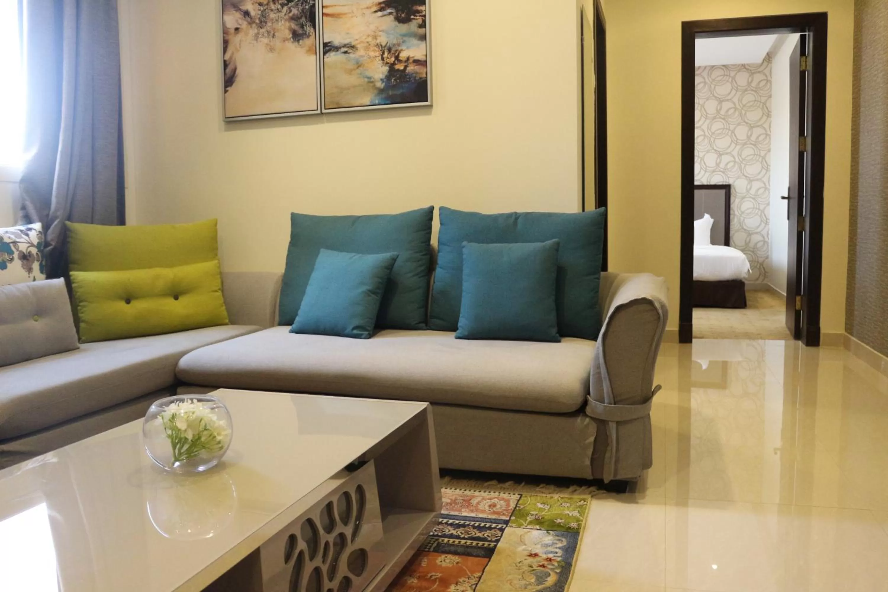 Seating area in Nooryana Suites Boutique