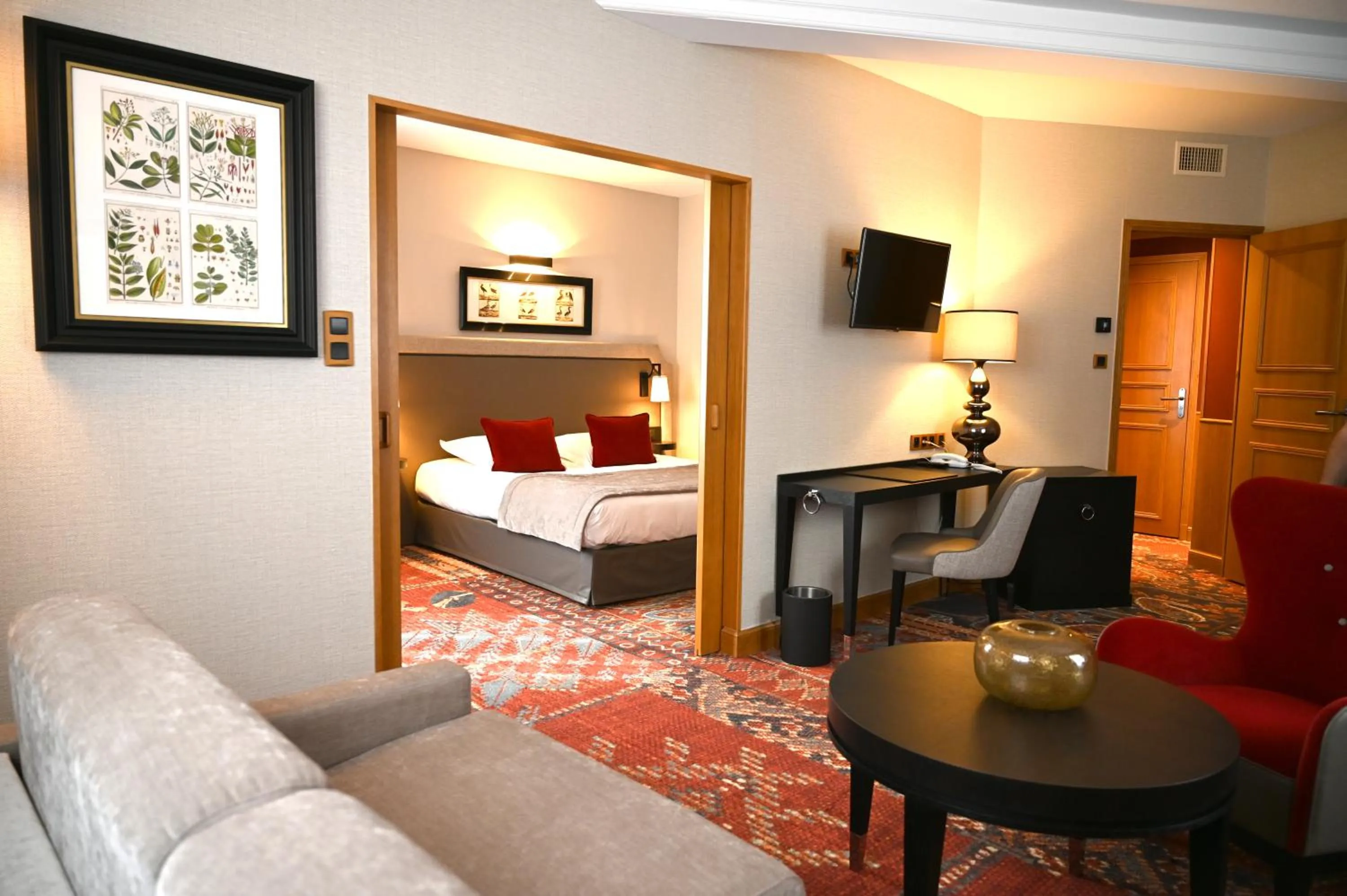 Living room in Hôtel Le Rempart