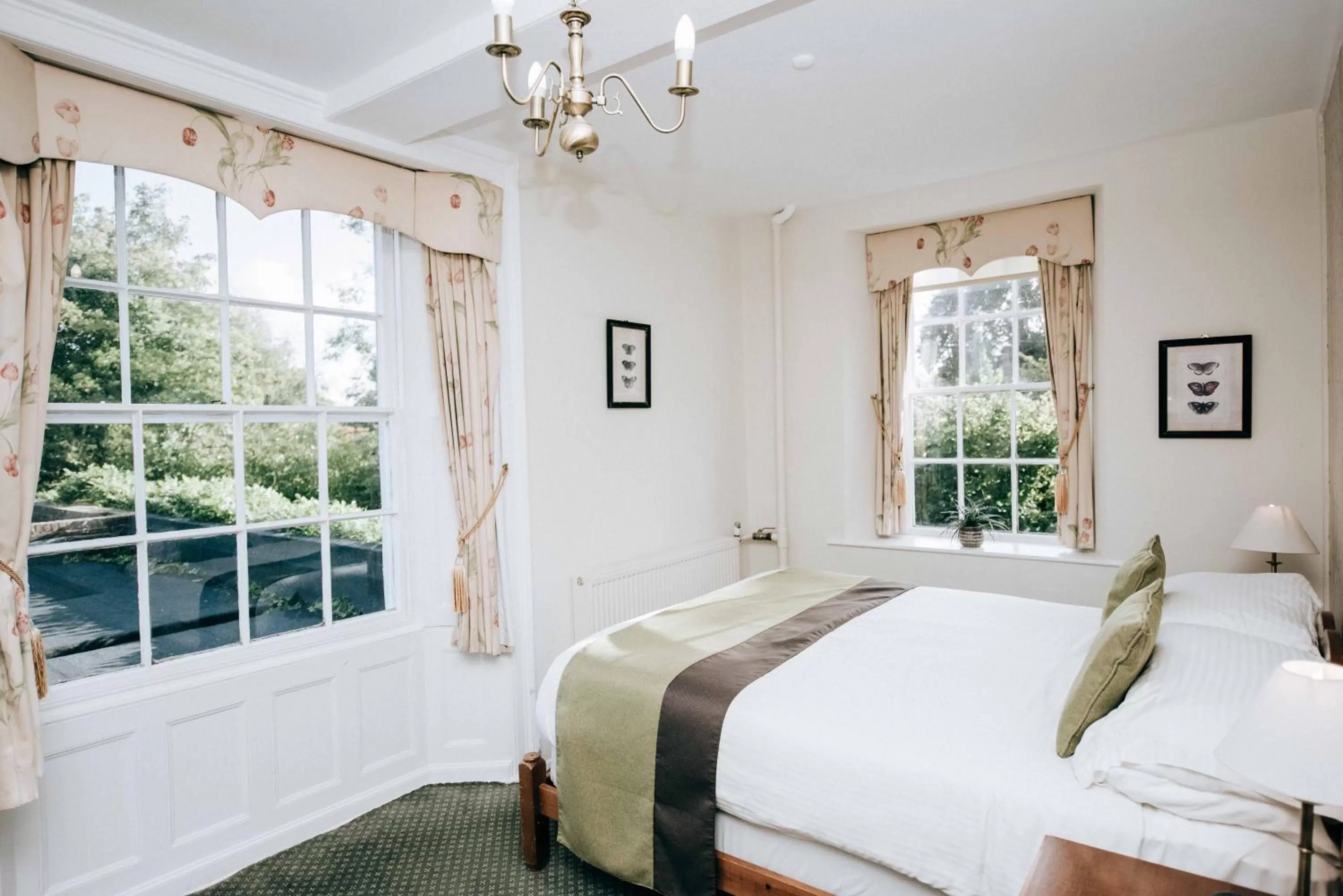 Bed in Flackley Ash Country House Hotel