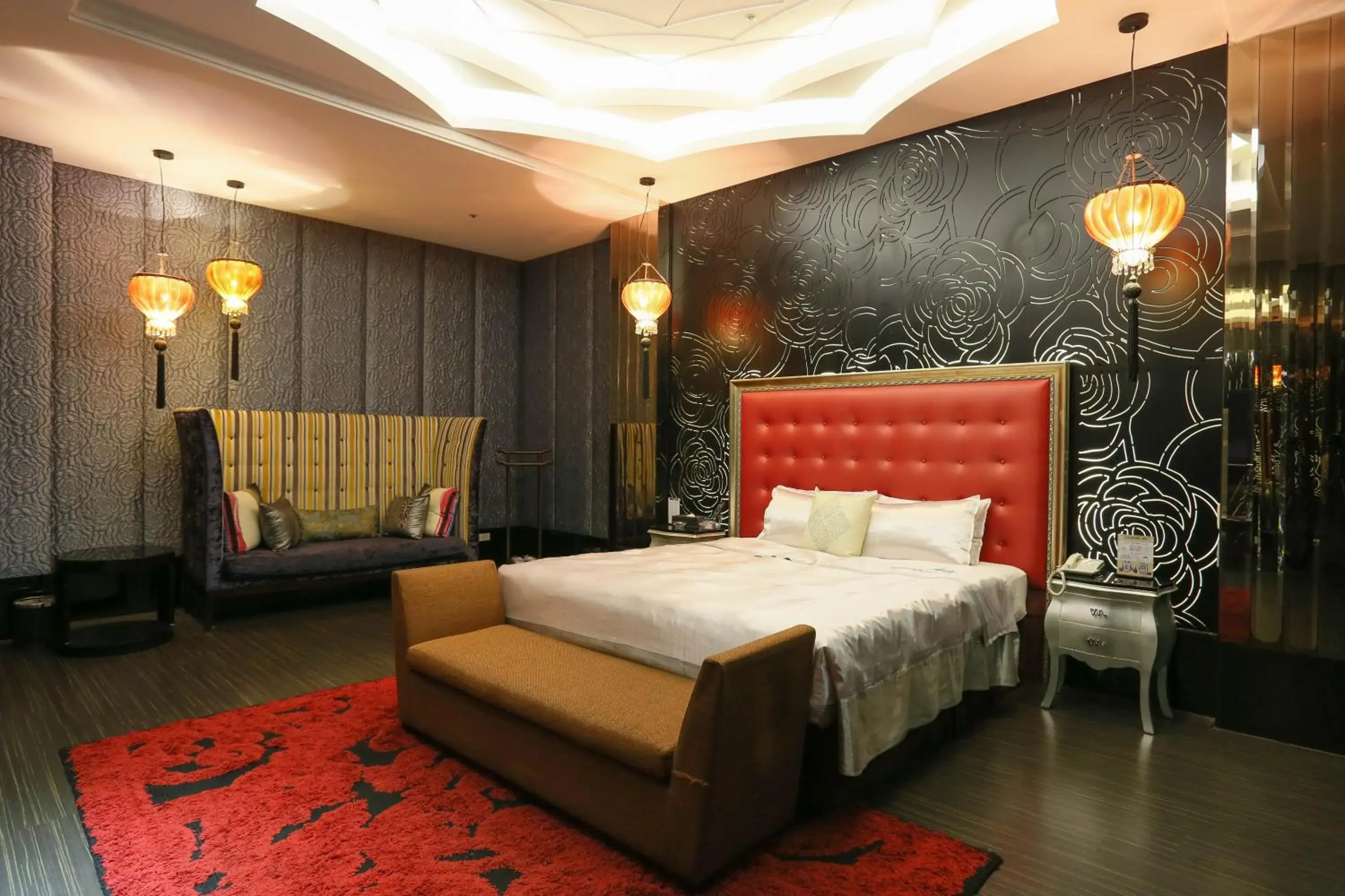 Bed in Mulan Motel Taipei