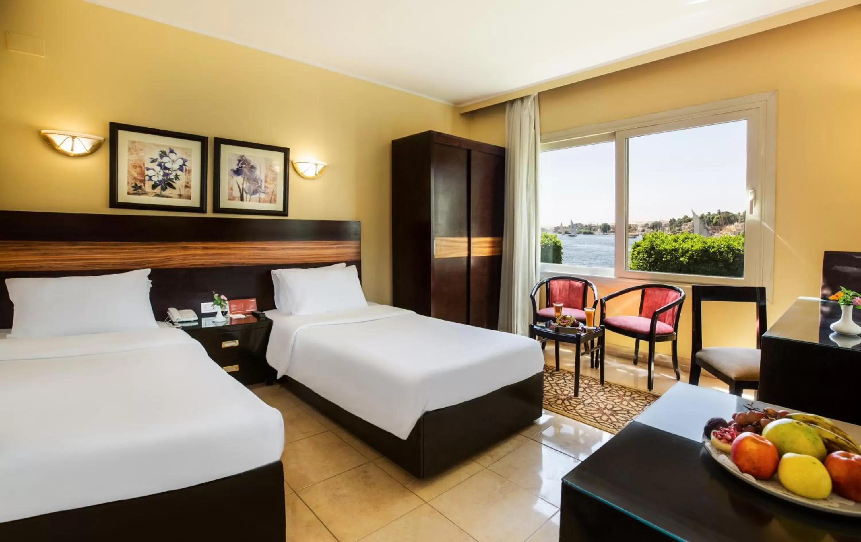 Bed in Obelisk Nile Hotel Aswan