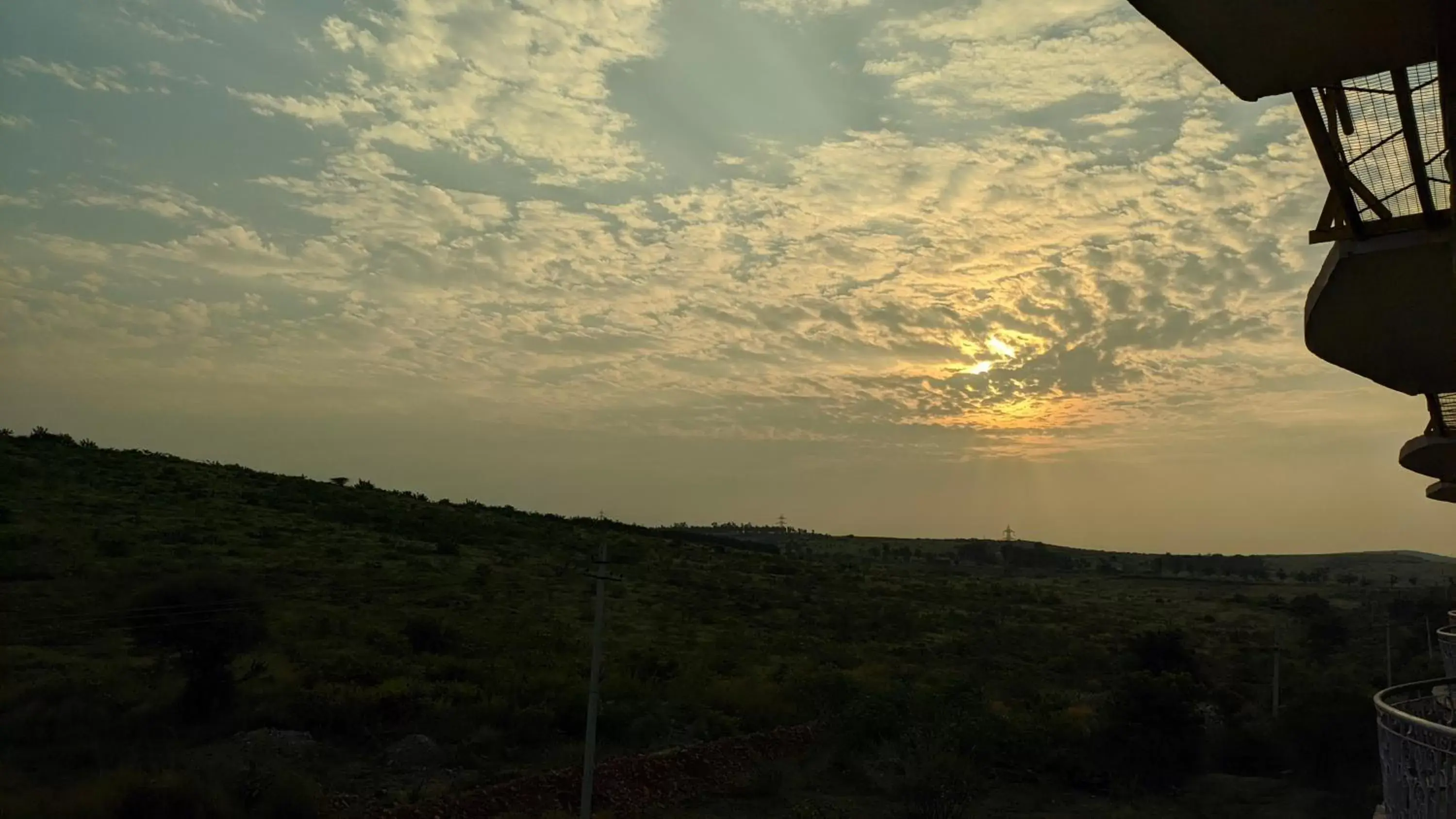 Sunset in Kanthi Resorts Badami