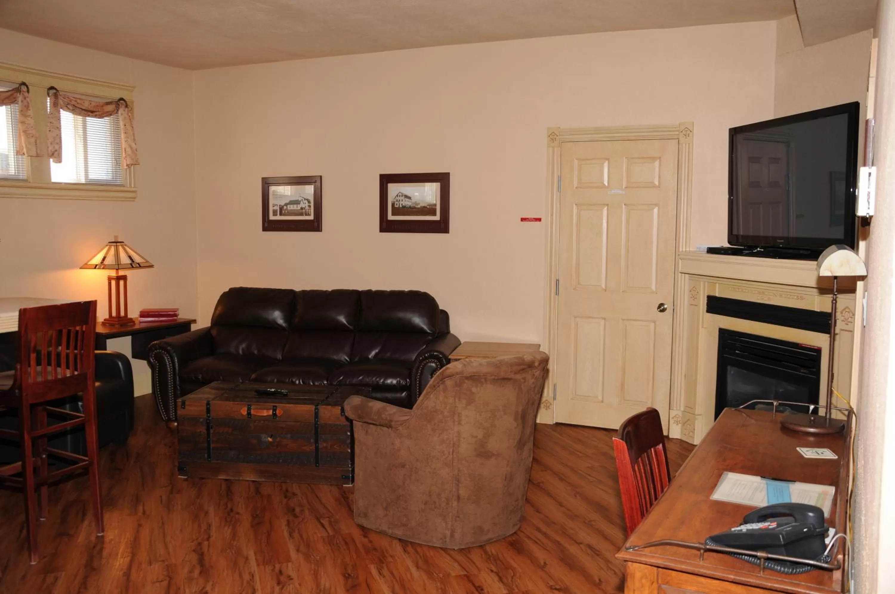 Living room in Third Mission Heritage Suites