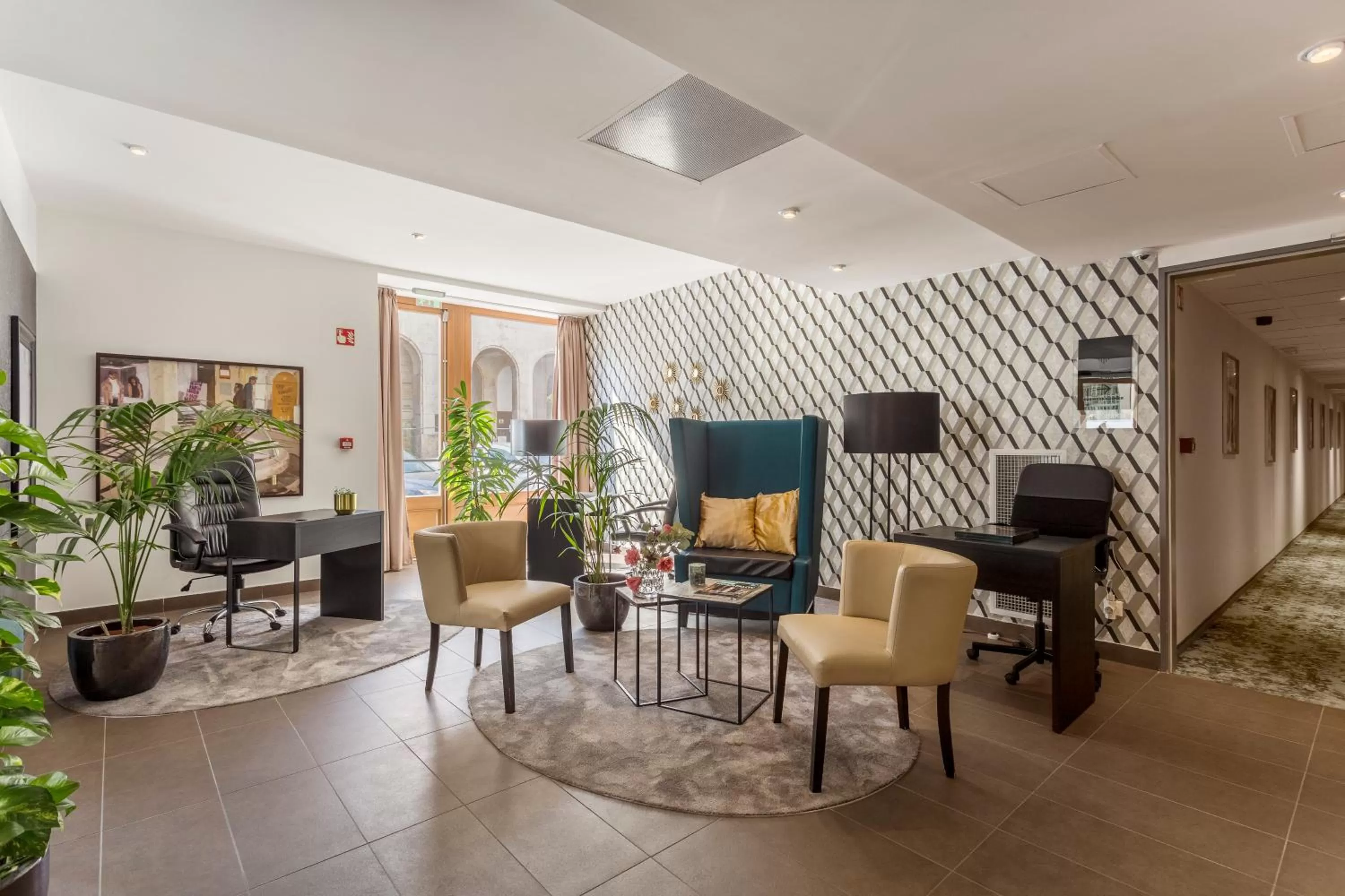 Lobby or reception in Hotel Memories Budapest