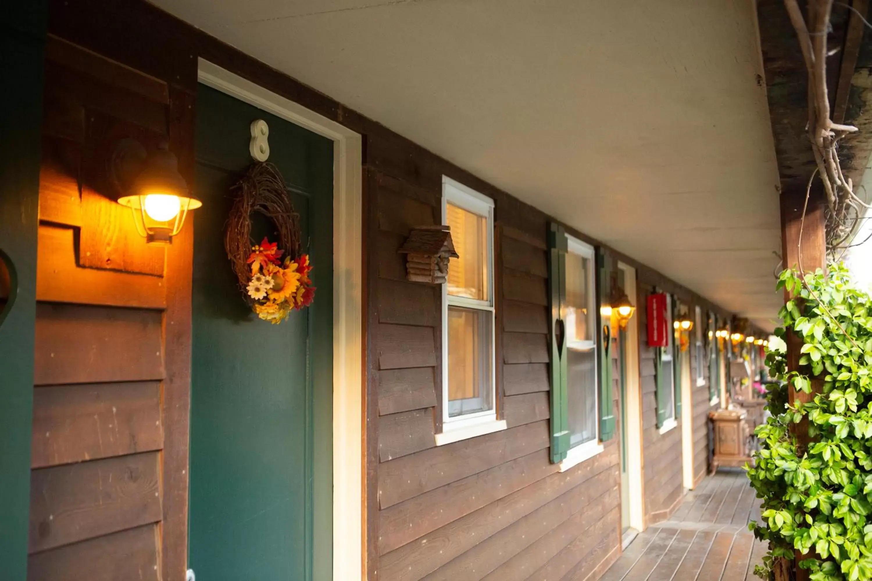 Patio in The Chimney Rock Inn & Cottages