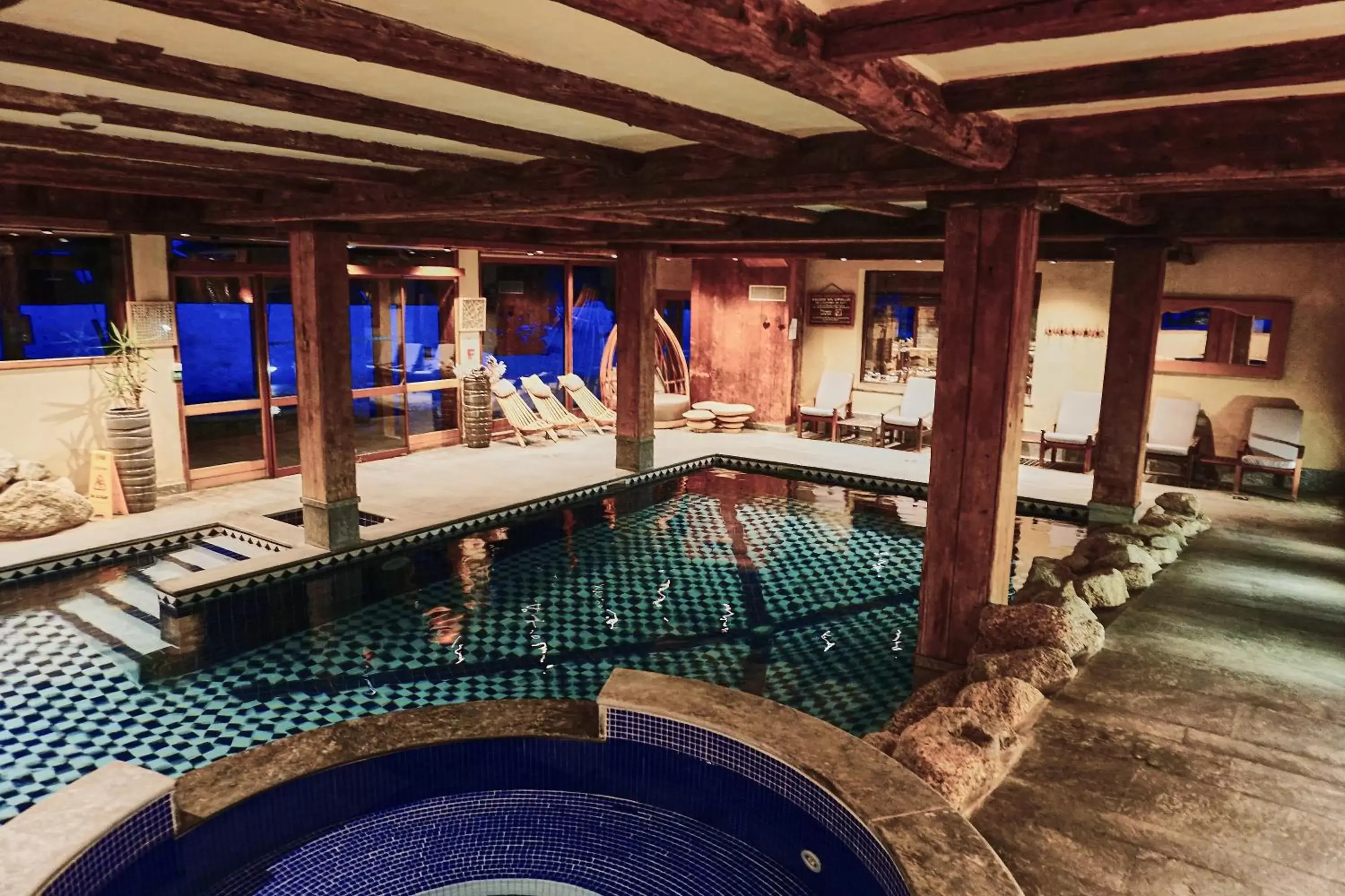 Sauna, Swimming Pool in Les Grands Montets Hotel & Spa