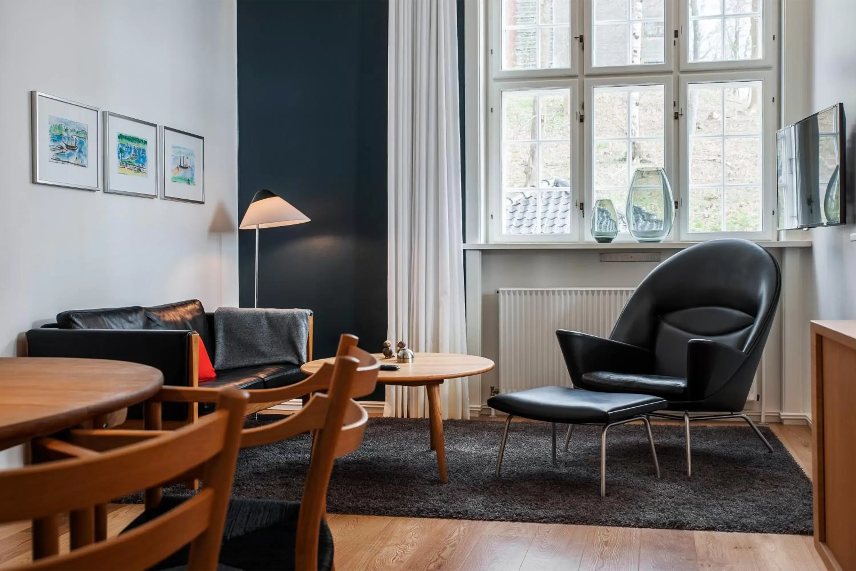 TV and multimedia, Seating Area in Hotel Koldingfjord