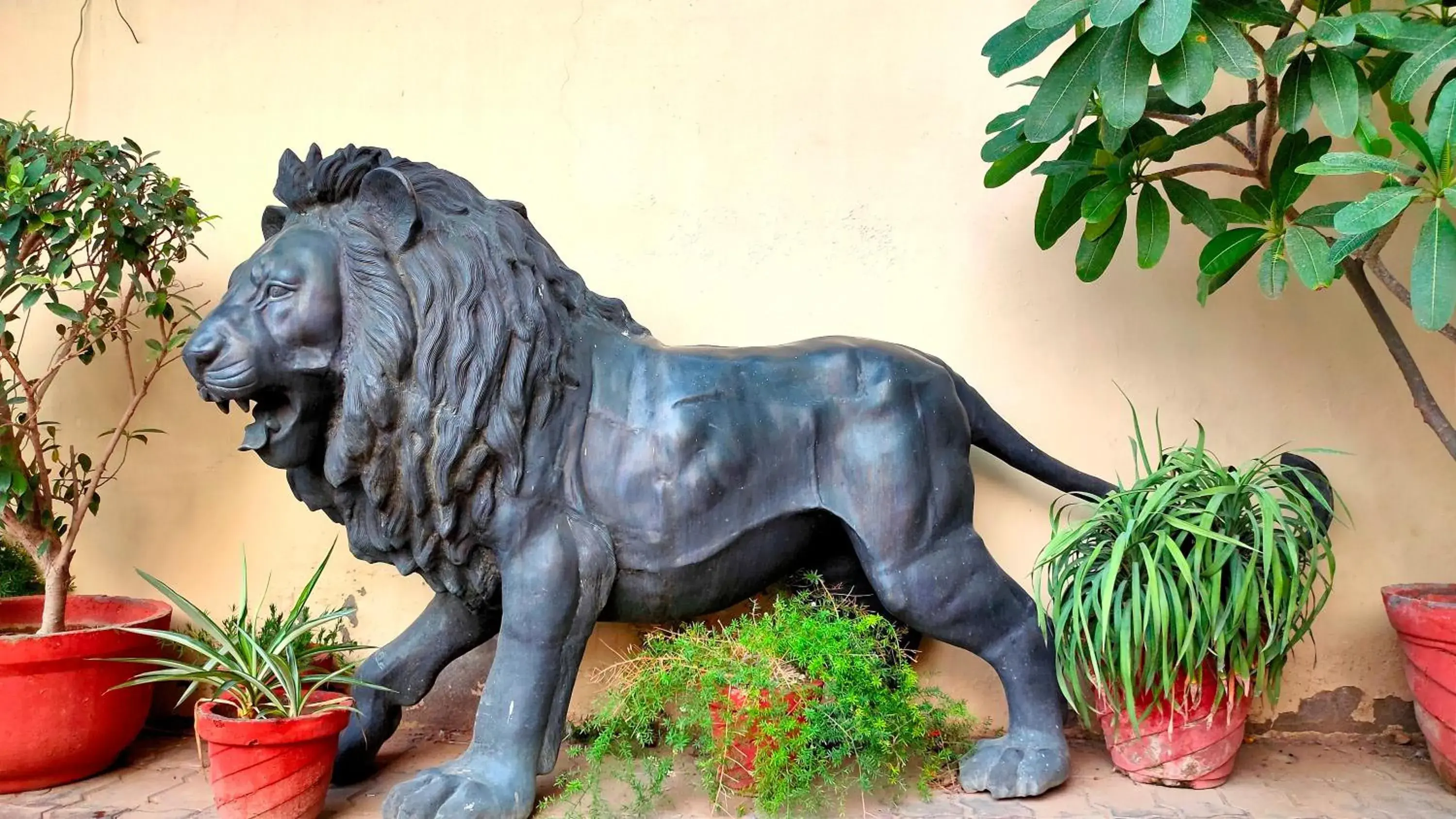 Decorative detail in Hotel Karan Vilas