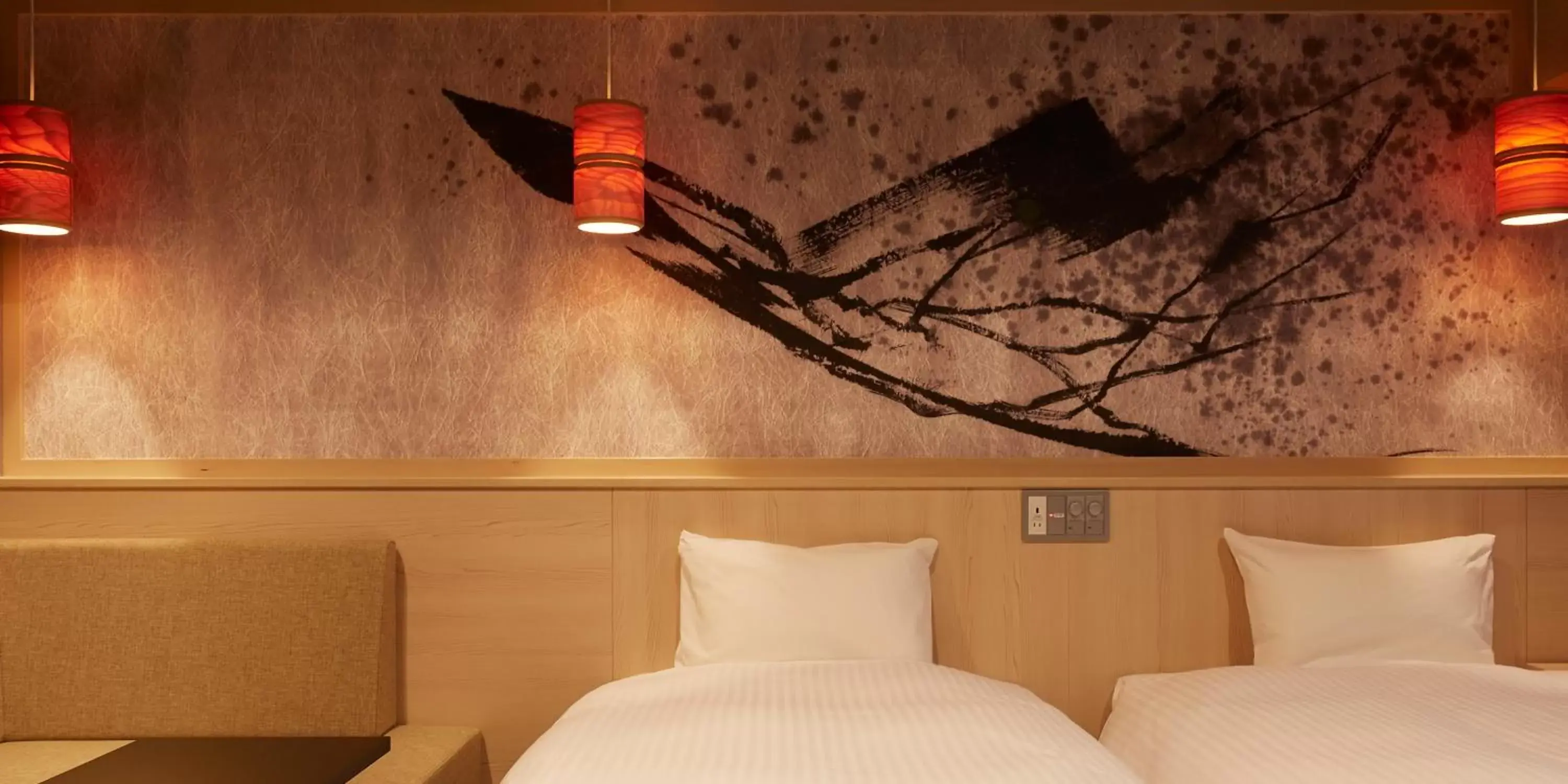 Bed in Sakura Sky Hotel Bed in Sakura Sky Hotel