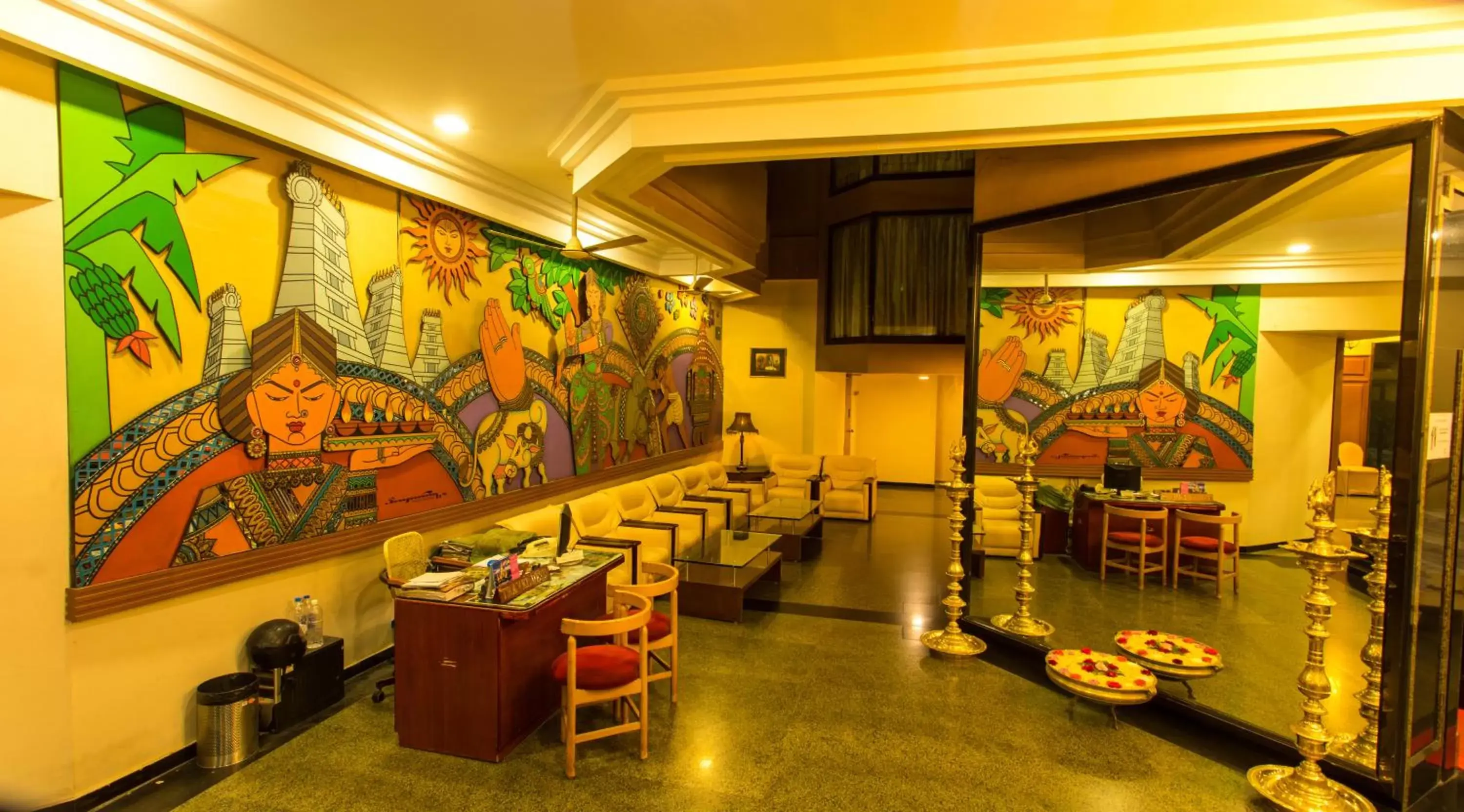 Lobby or reception, Restaurant/Places to Eat in The Madurai Residency