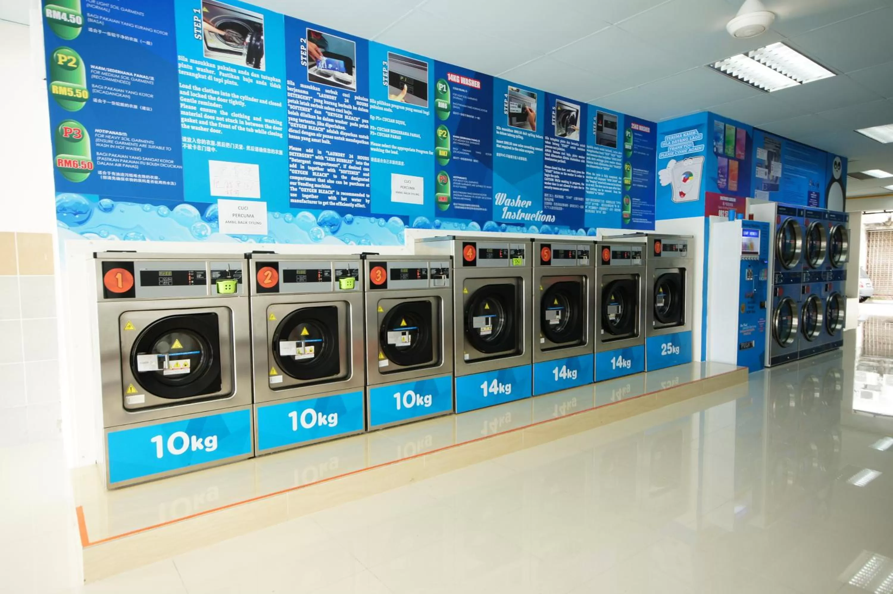 washing machine in One Point Inn King Centre