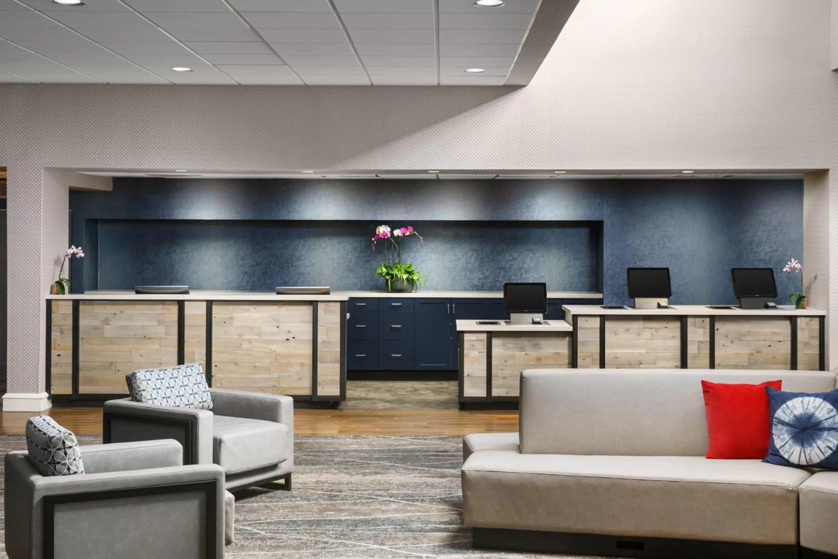 Lobby or reception in Hotel Caza