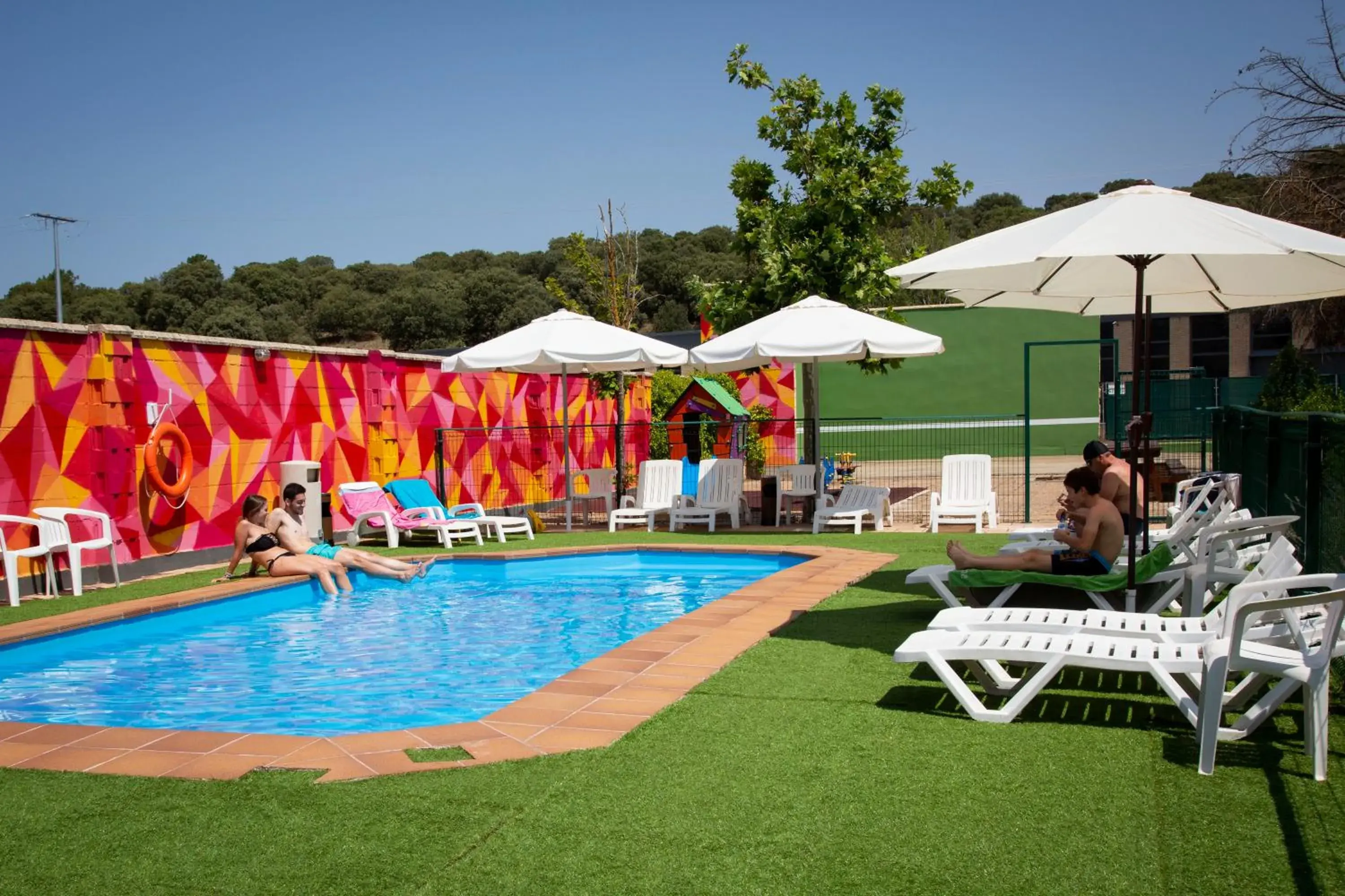 People, Swimming Pool in Hotel Restaurante Cadosa