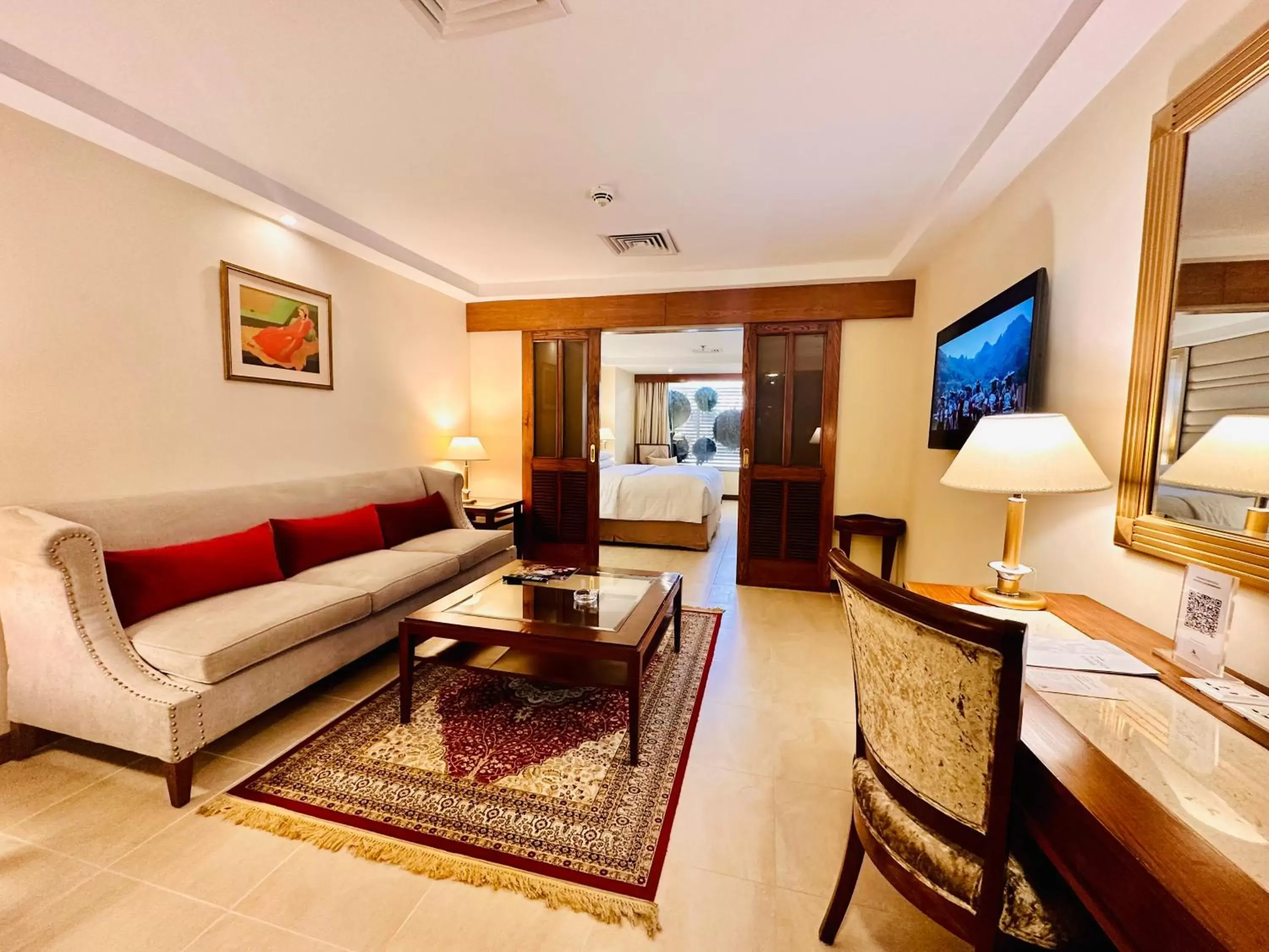 Seating Area in Islamabad Marriott Hotel