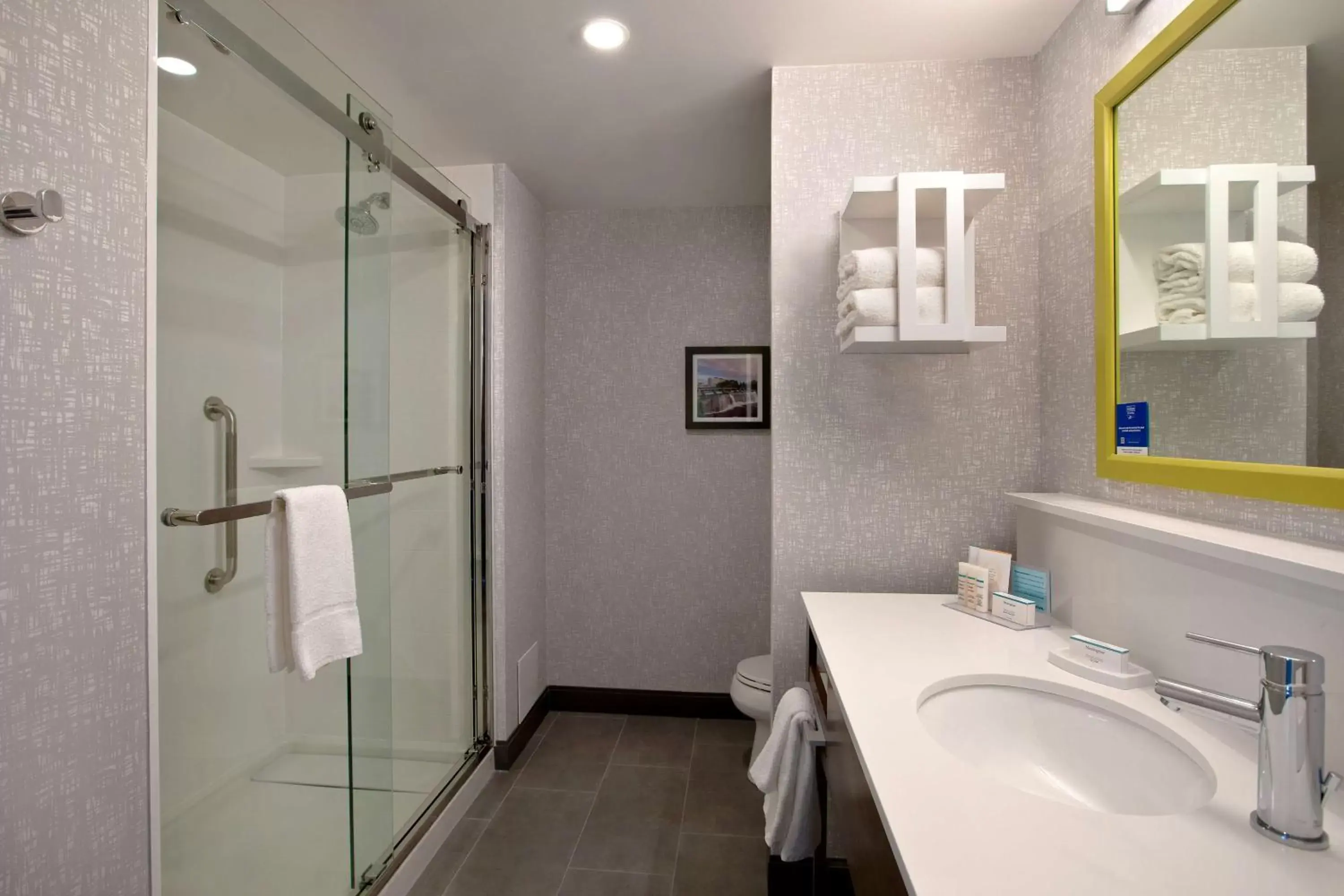 Bathroom in Hampton Inn & Suites Ottawa West, Ontario, Canada