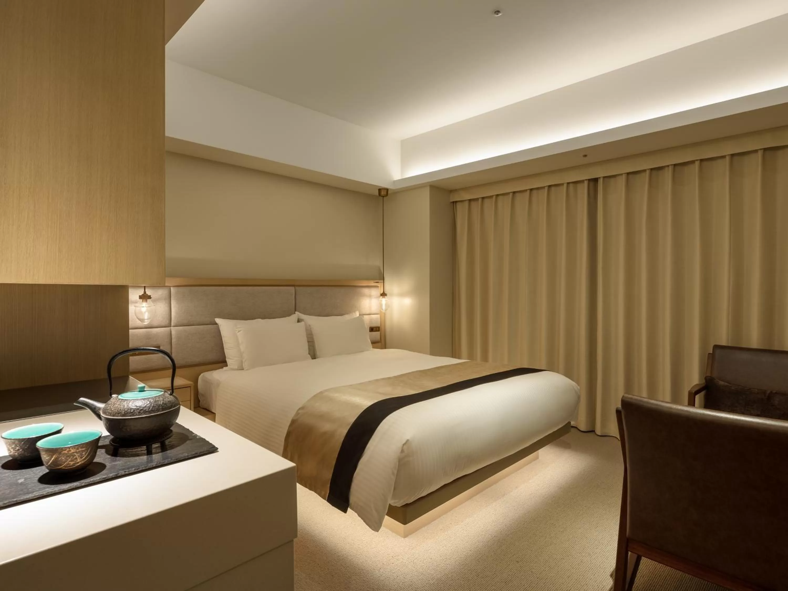 Photo of the whole room, Bed in Hotel The Celestine Kyoto Gion