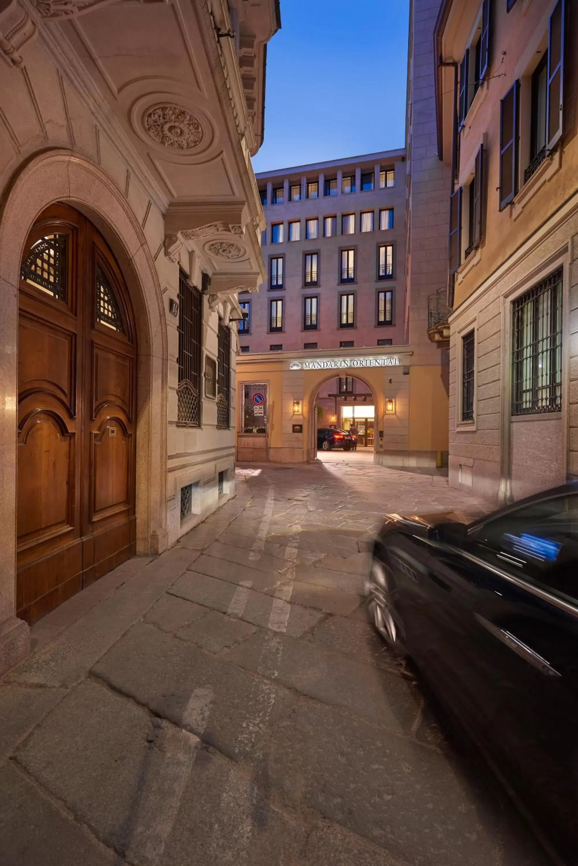 Facade/entrance in Mandarin Oriental, Milan