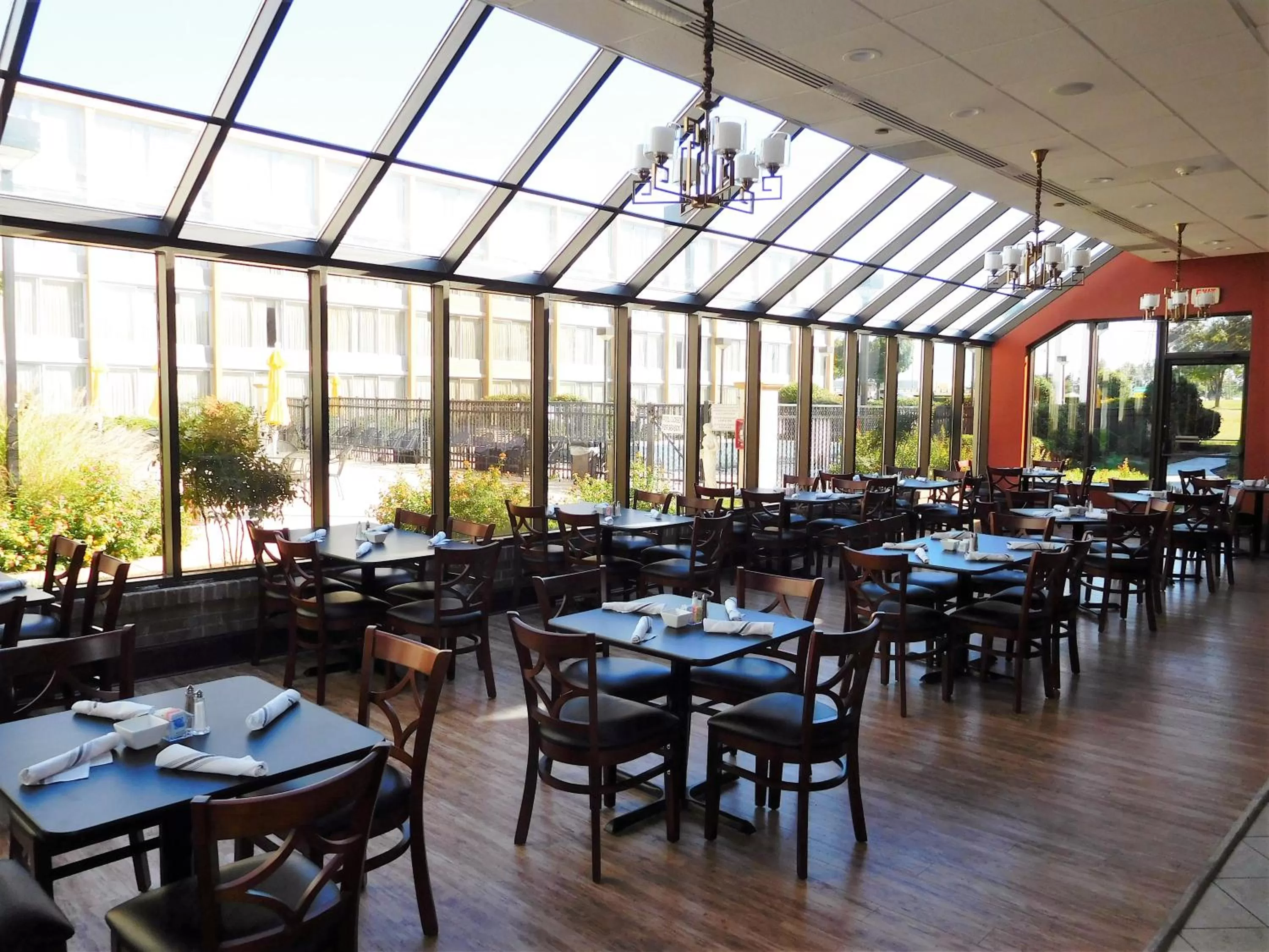 Pool view in Wyndham Garden Greensboro