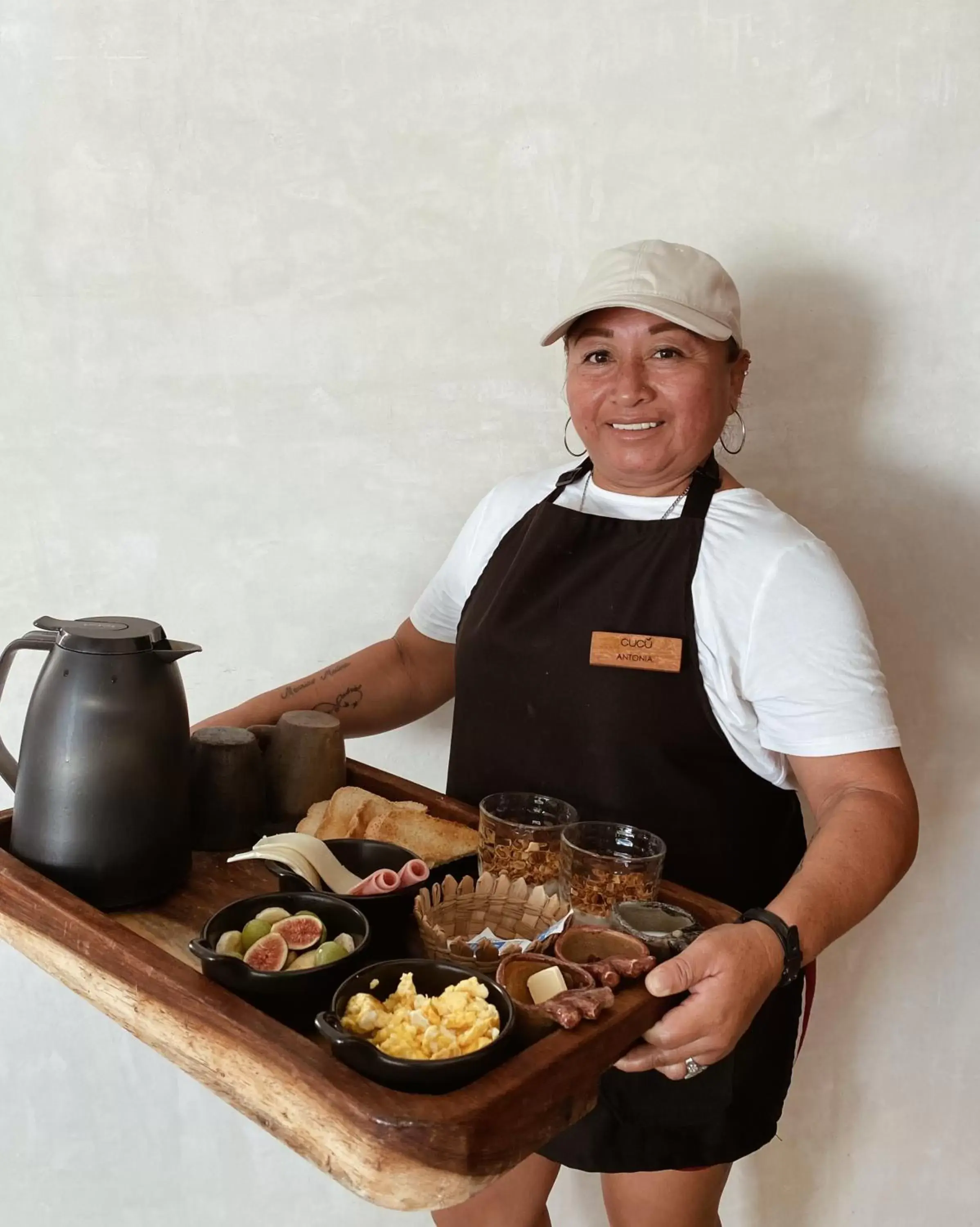 Continental breakfast in Cucu Hotel El Cuyo