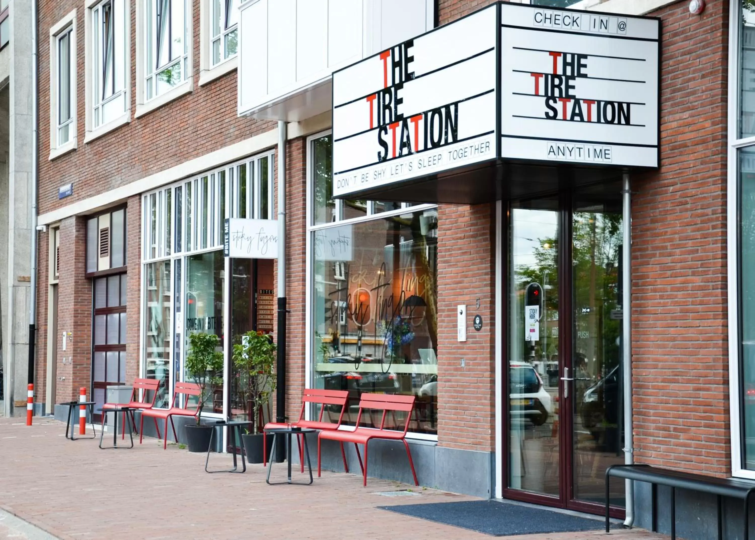 Facade/entrance in Conscious Hotel Amsterdam City - The Tire Station