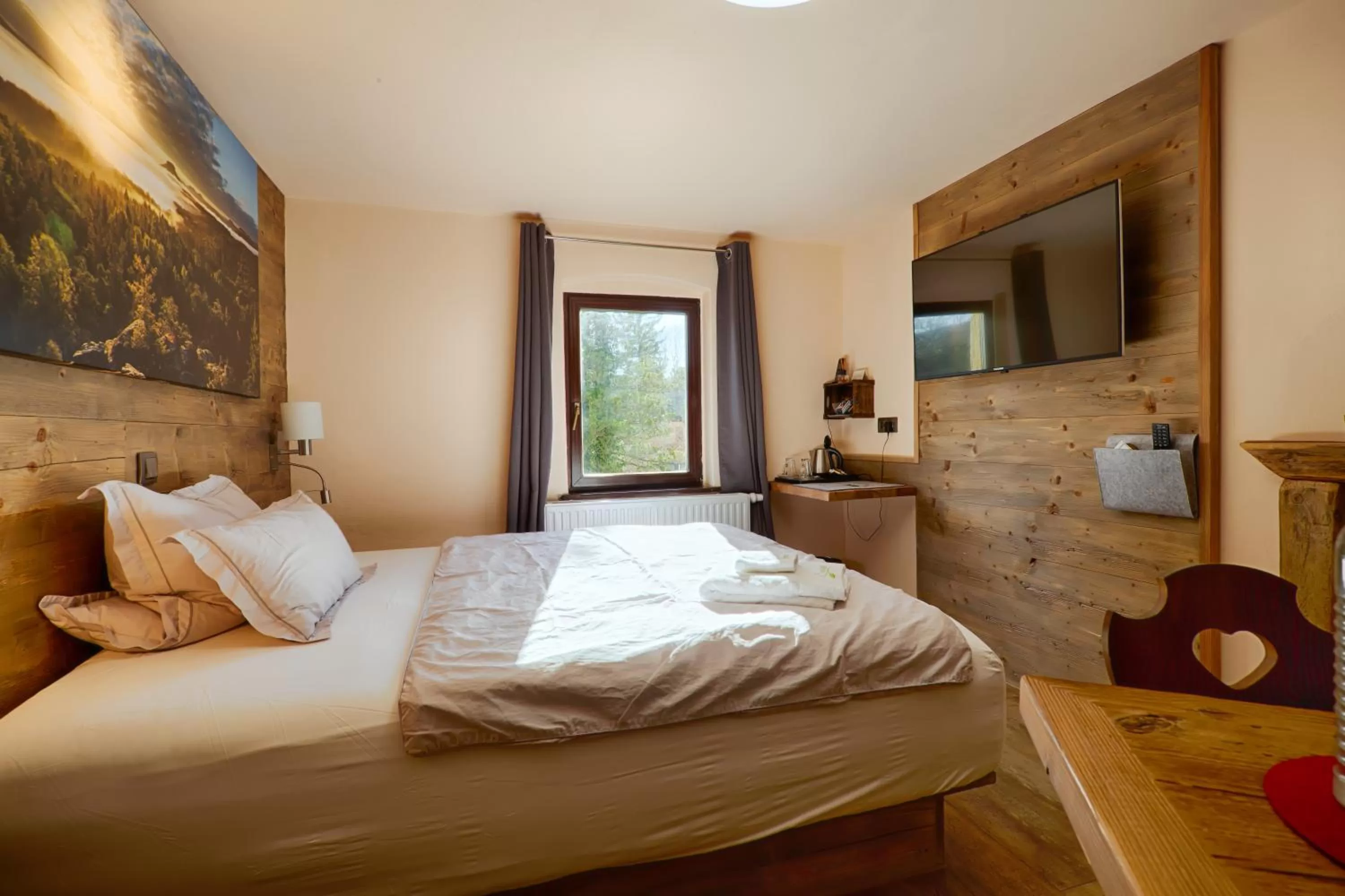 Bed in Sennerhütte Landhotel