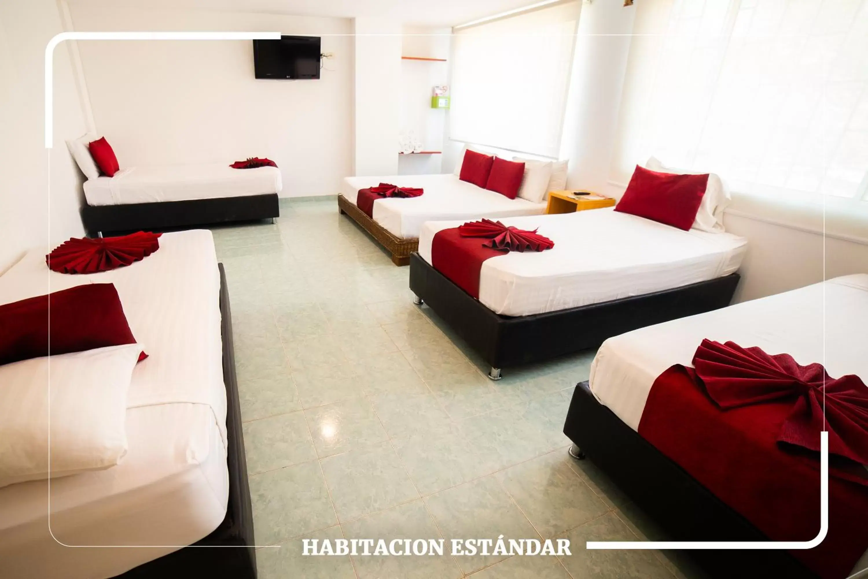 Photo of the whole room, Bed in Hotel Portobahia Santa Marta Rodadero