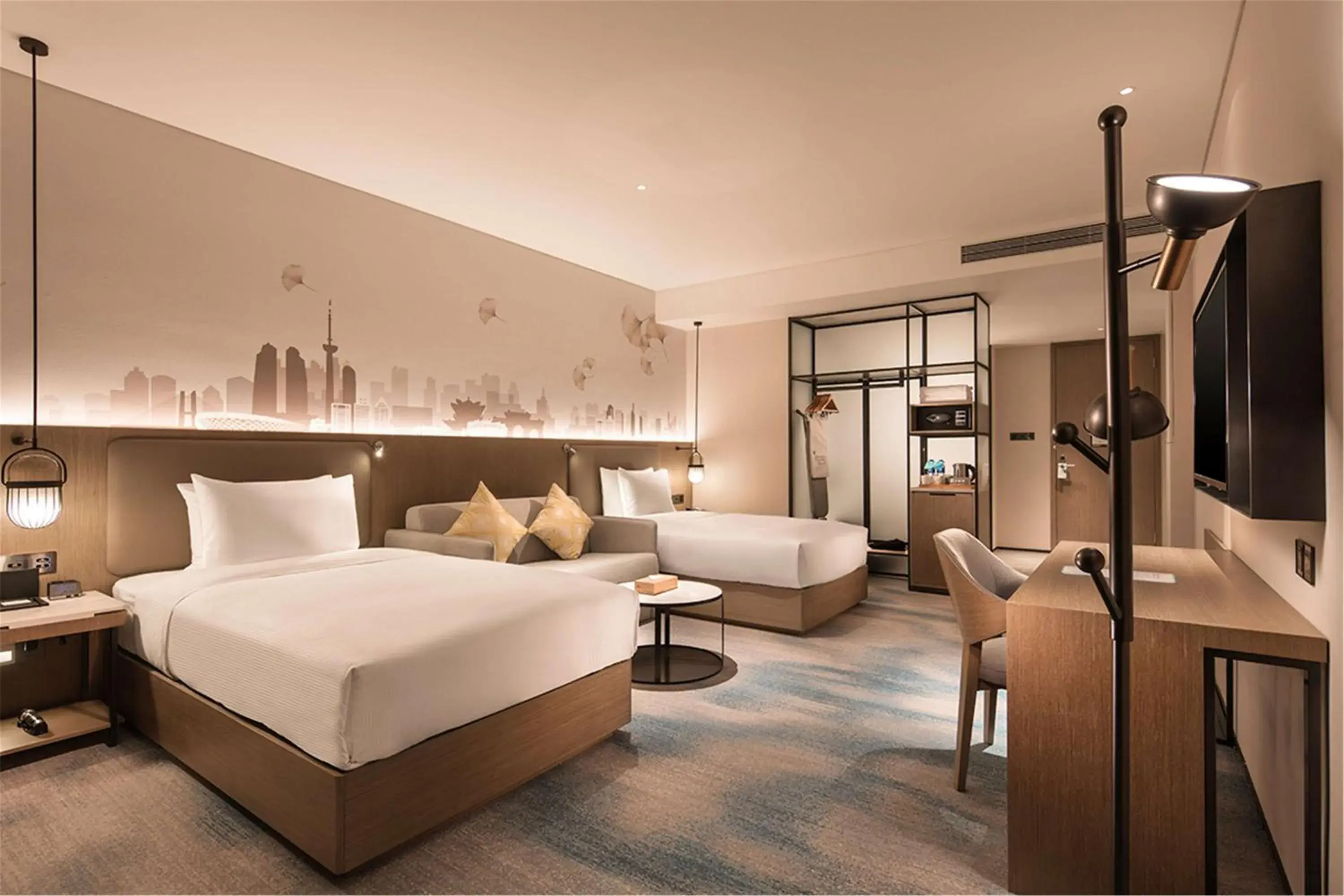 Twin Room - High Floor in Hilton Garden Inn Xuzhou Yunlong Twin Room - High Floor in Hilton Garden Inn Xuzhou Yunlong
