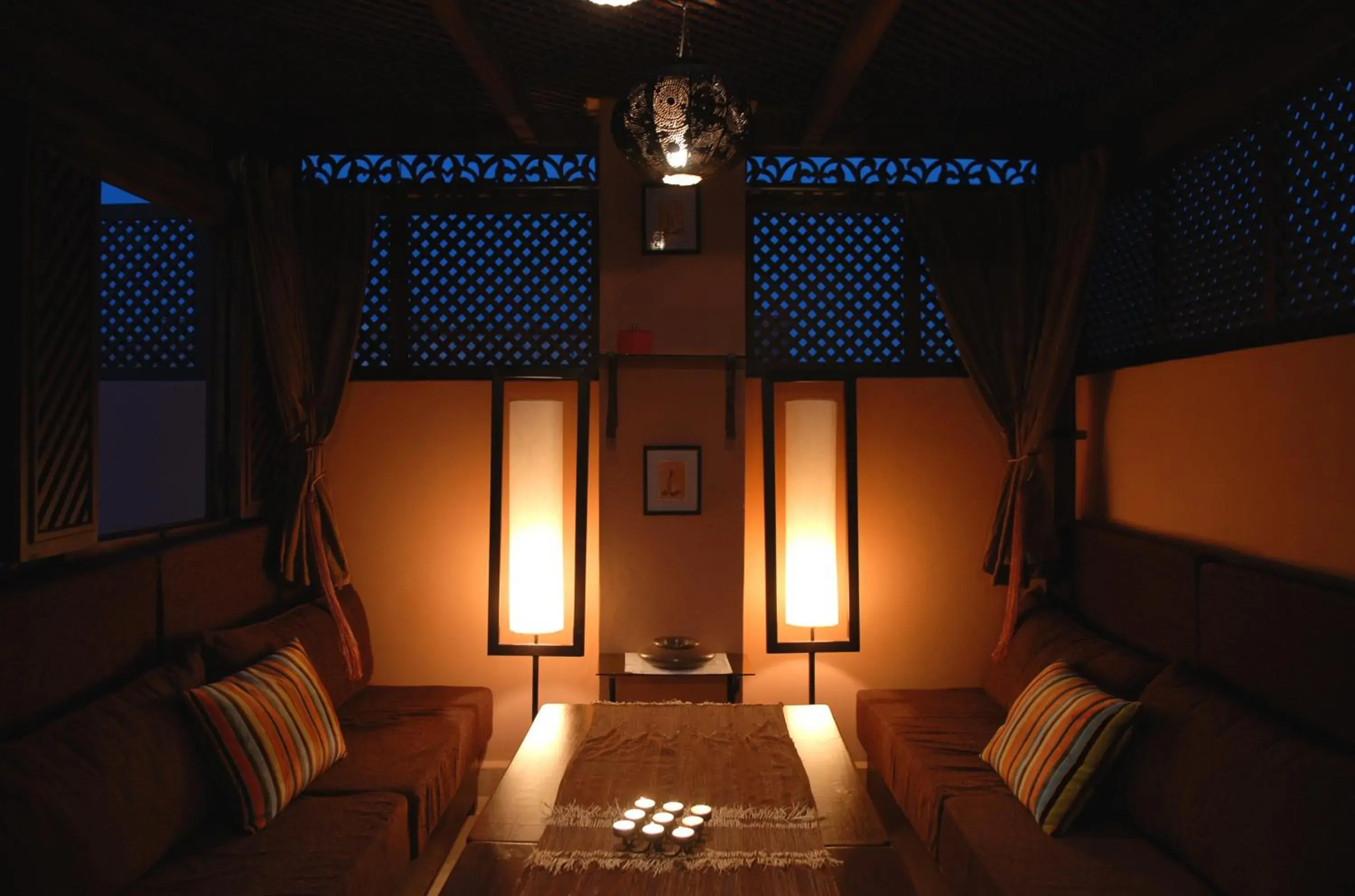 Living room in Riad Aubrac